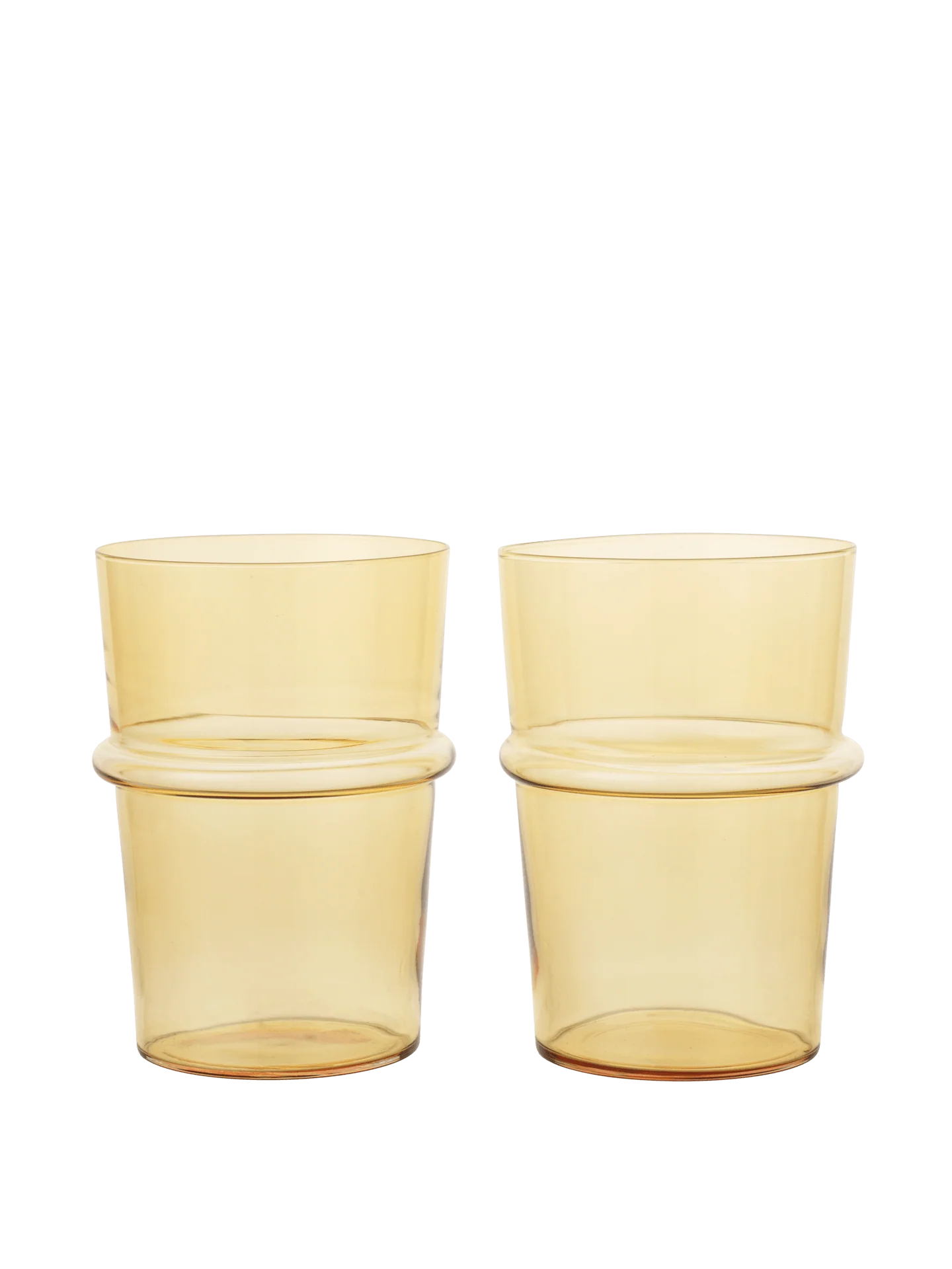 Boya Tall Glasses - Set of 2 - Yellow