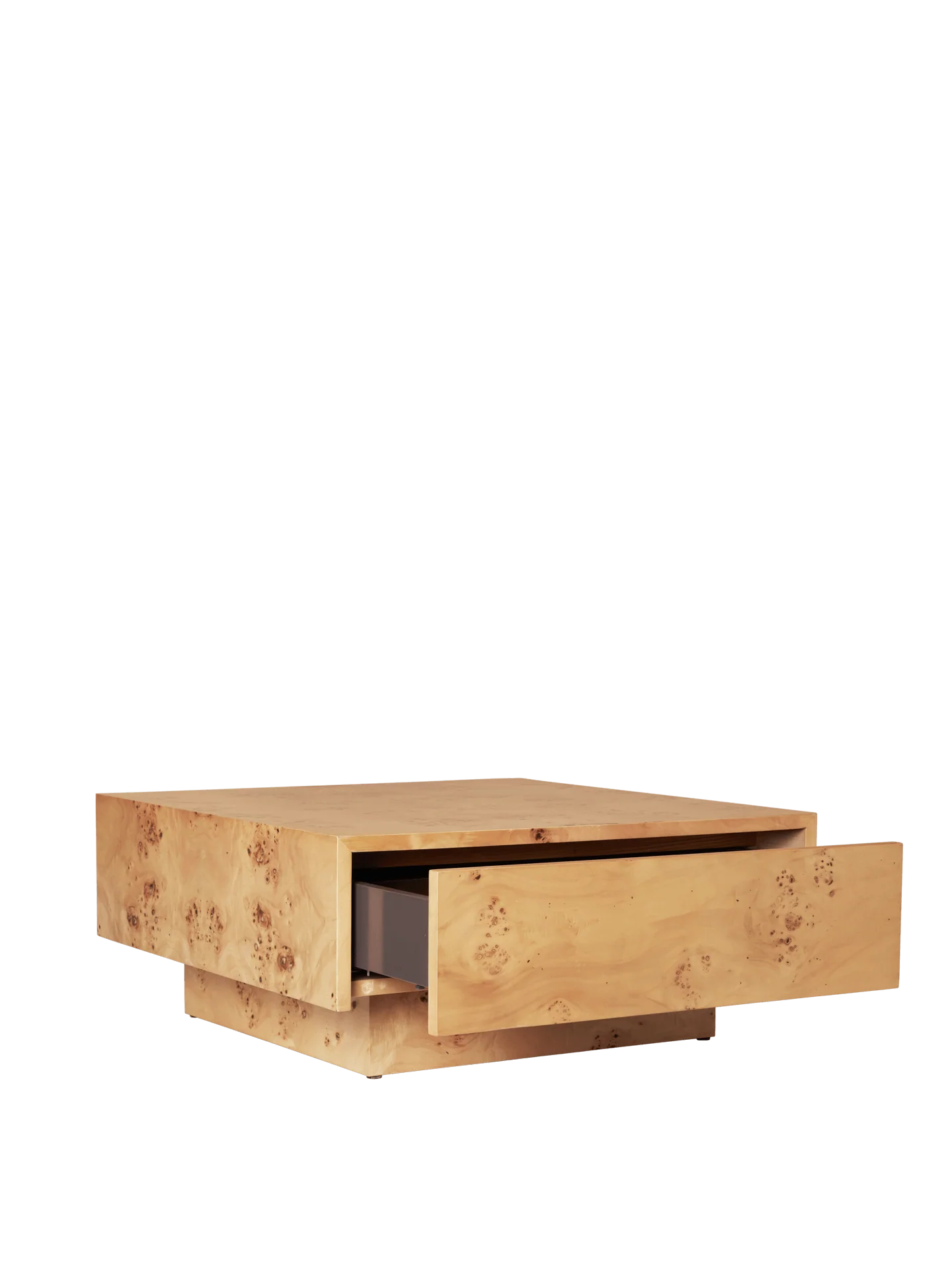 Burl Storage Coffee Table - Natural - Image 3