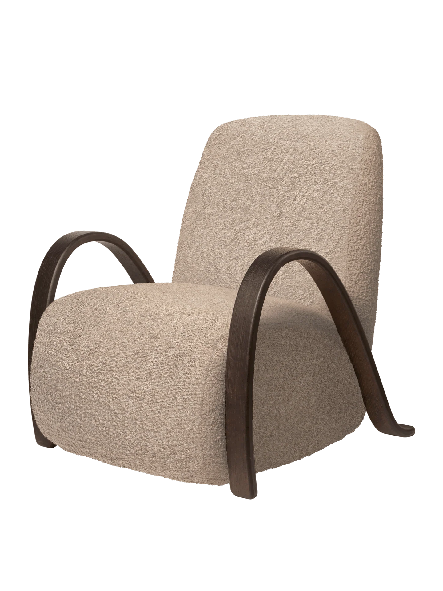 Buur Lounge Chair - Raw Bouclé - Natural - US