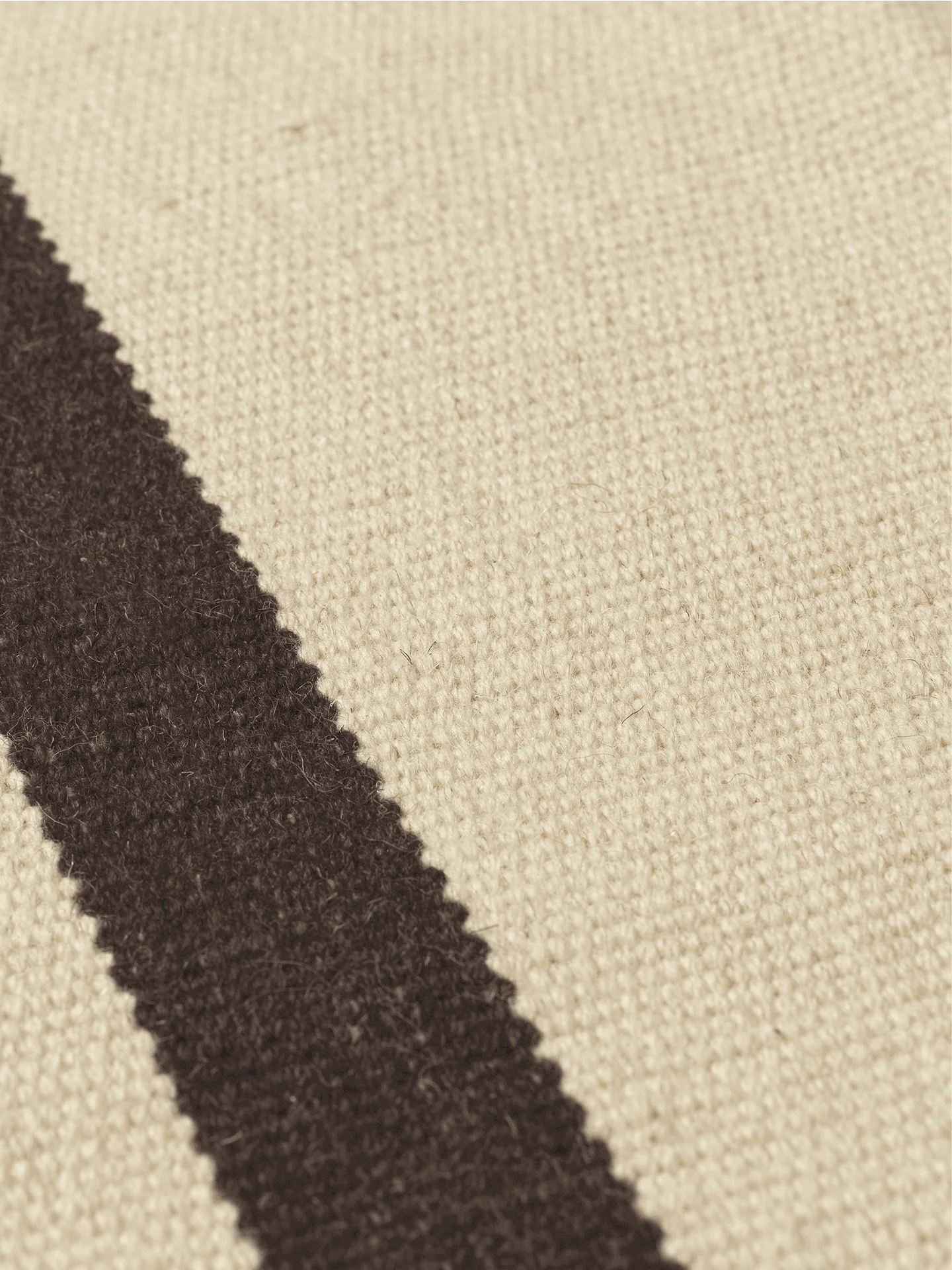 Calm Kelim Mat - Off-White/Coffee - Image 3