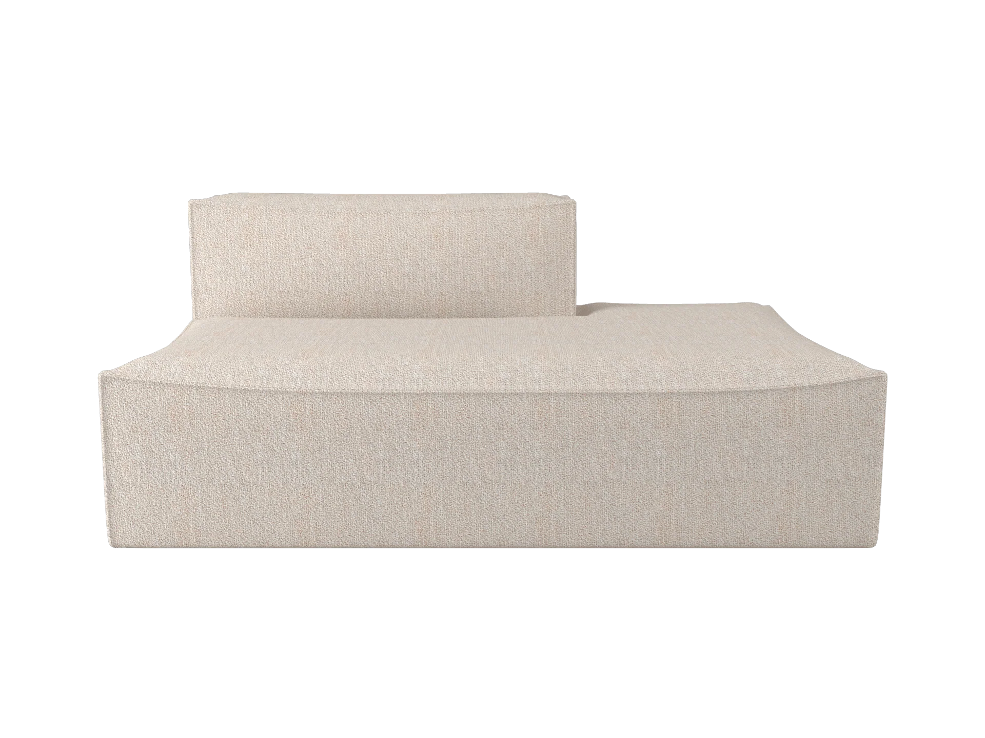Catena Sofa Open End Right L301 - Soft Bouclé - Natural - US