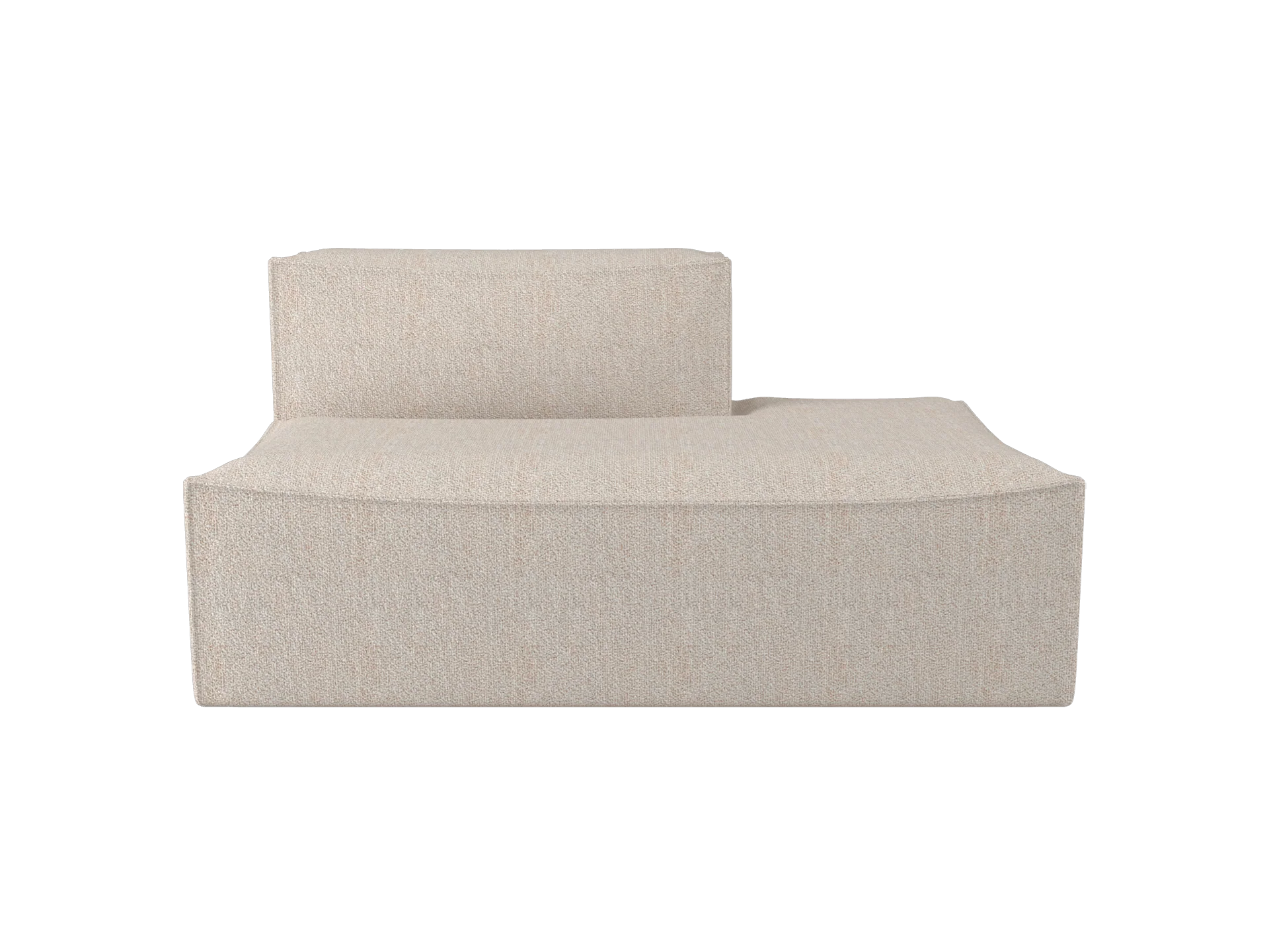 Catena Sofa Open End Right S301 - Soft Bouclé - Natural - US