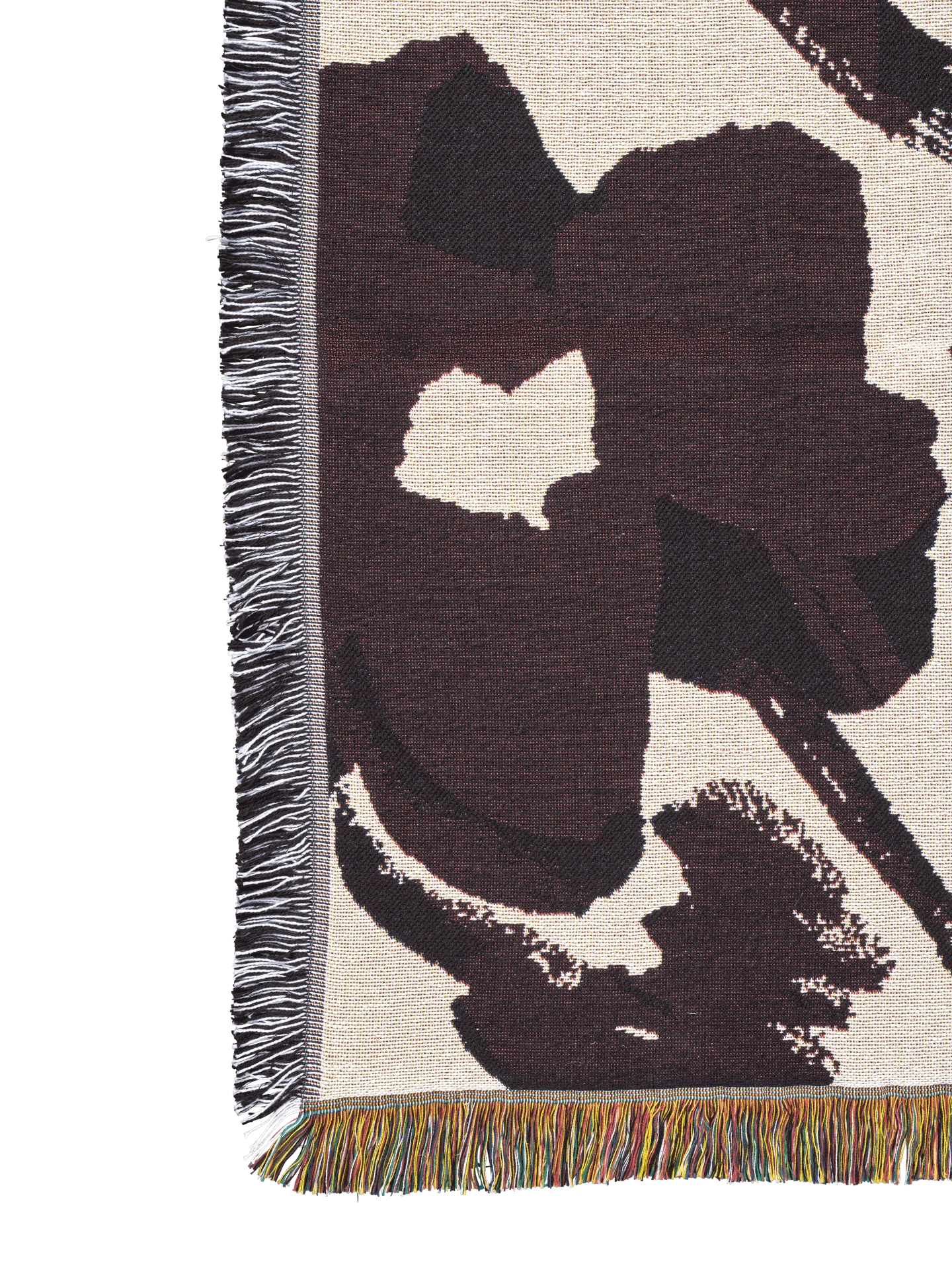 Cilla Tapestry Blanket - Off-White/Dark Grape - Image 3