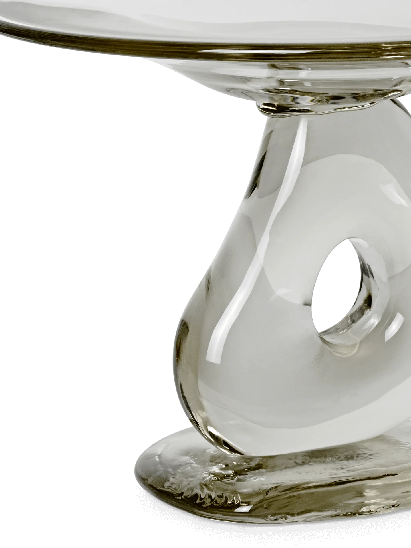 Damo Glass Centrepiece - Large - Clear - Image 4