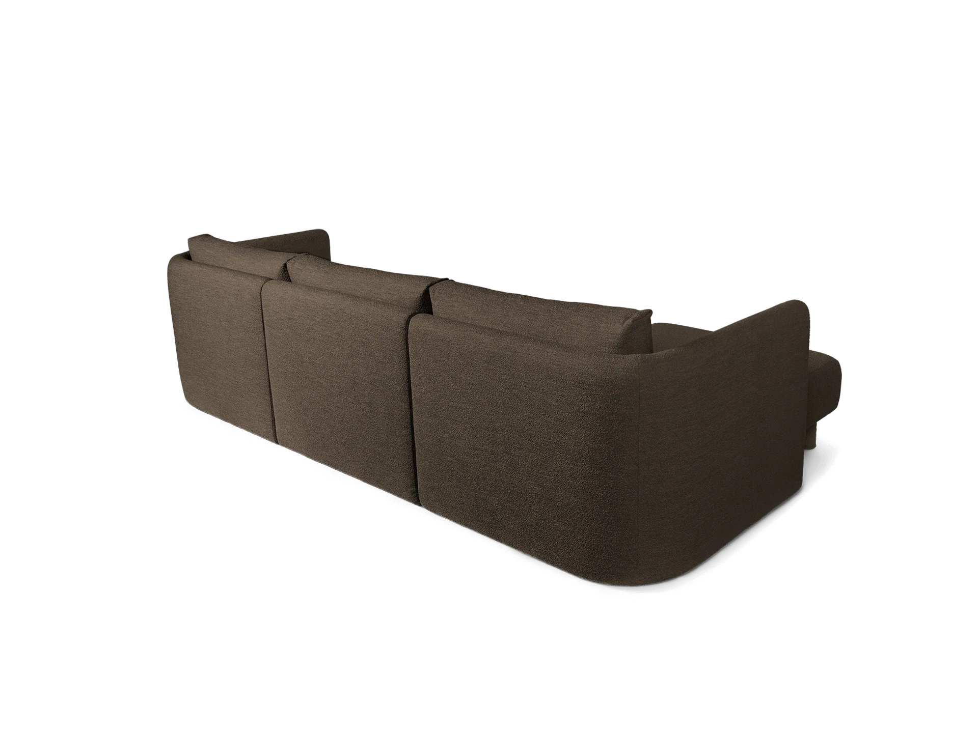 Dase Sofa Center - Soft Bouclé - Dark Brown - US - Image 5