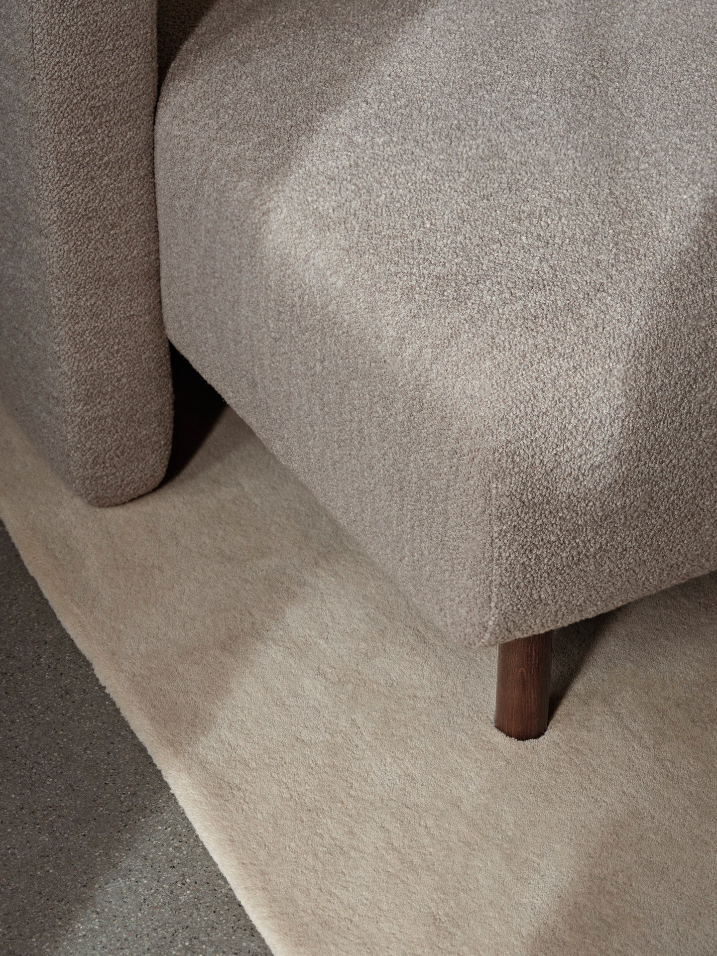 Dase Sofa Chaise Longue Left - Soft Bouclé - Natural - US - Image 4