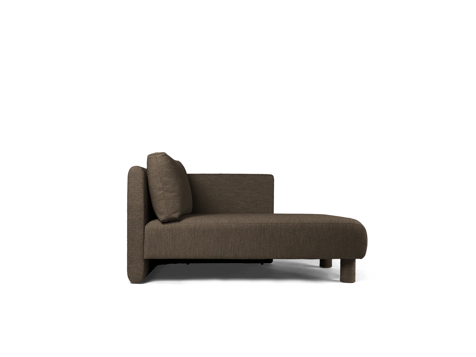 Dase Sofa Chaise Longue Right - Soft Bouclé - Dark Brown - US - Image 3