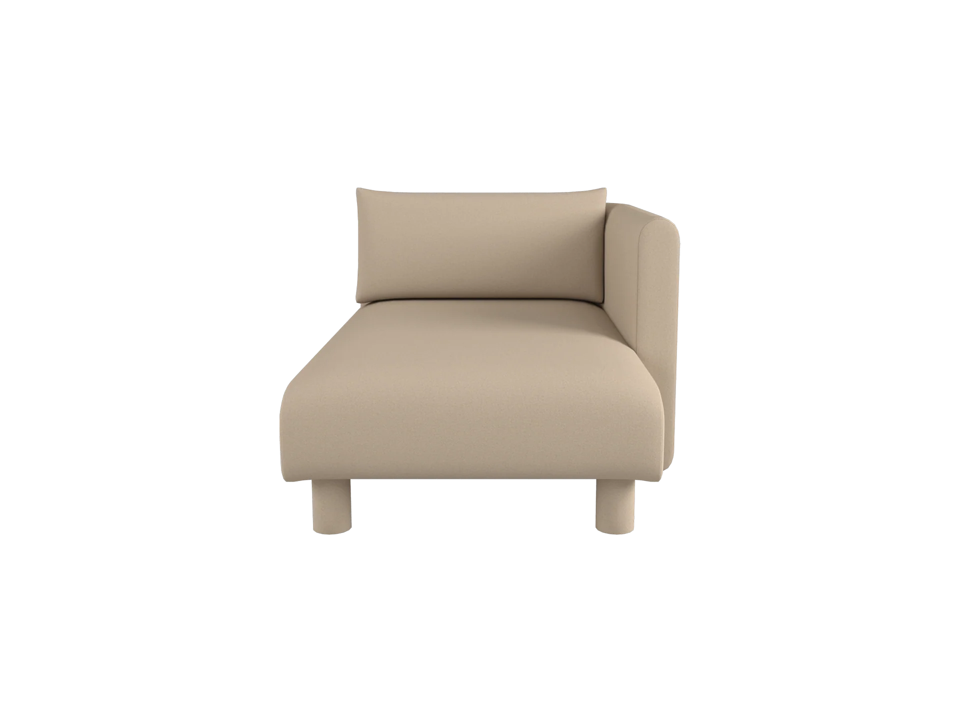 Dase Sofa Chaise Longue Right - Tonus - Off-white - US