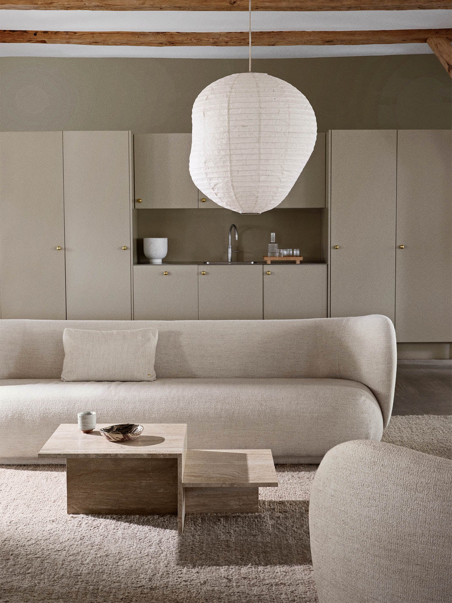 Distinct Coffee Table - Travertine - Image 3