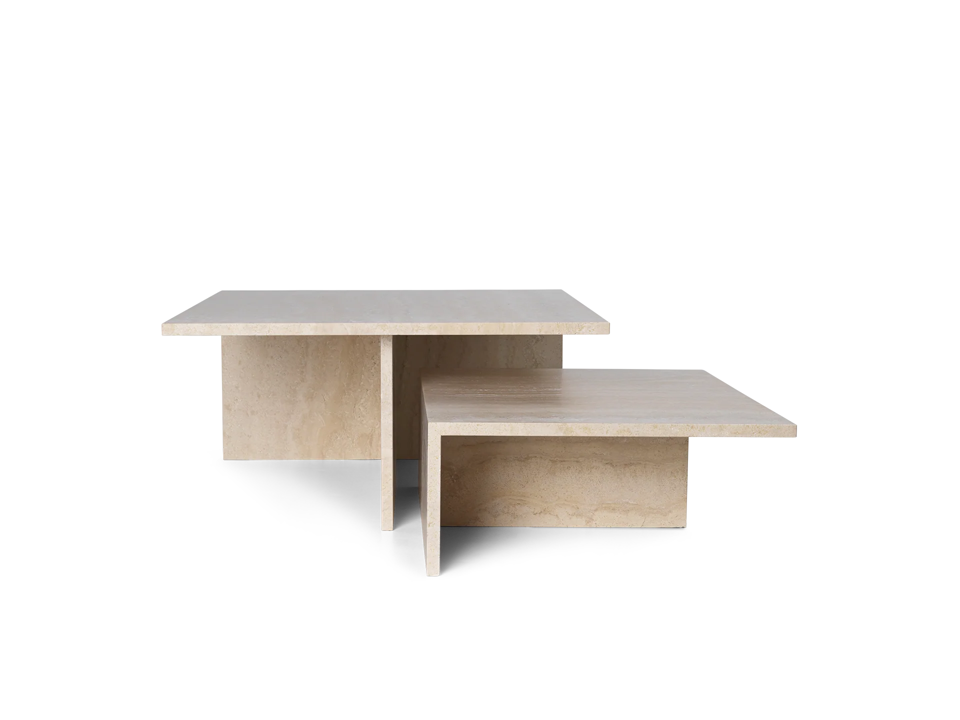 Distinct Grande Duo Tables - Travertine - Image 5