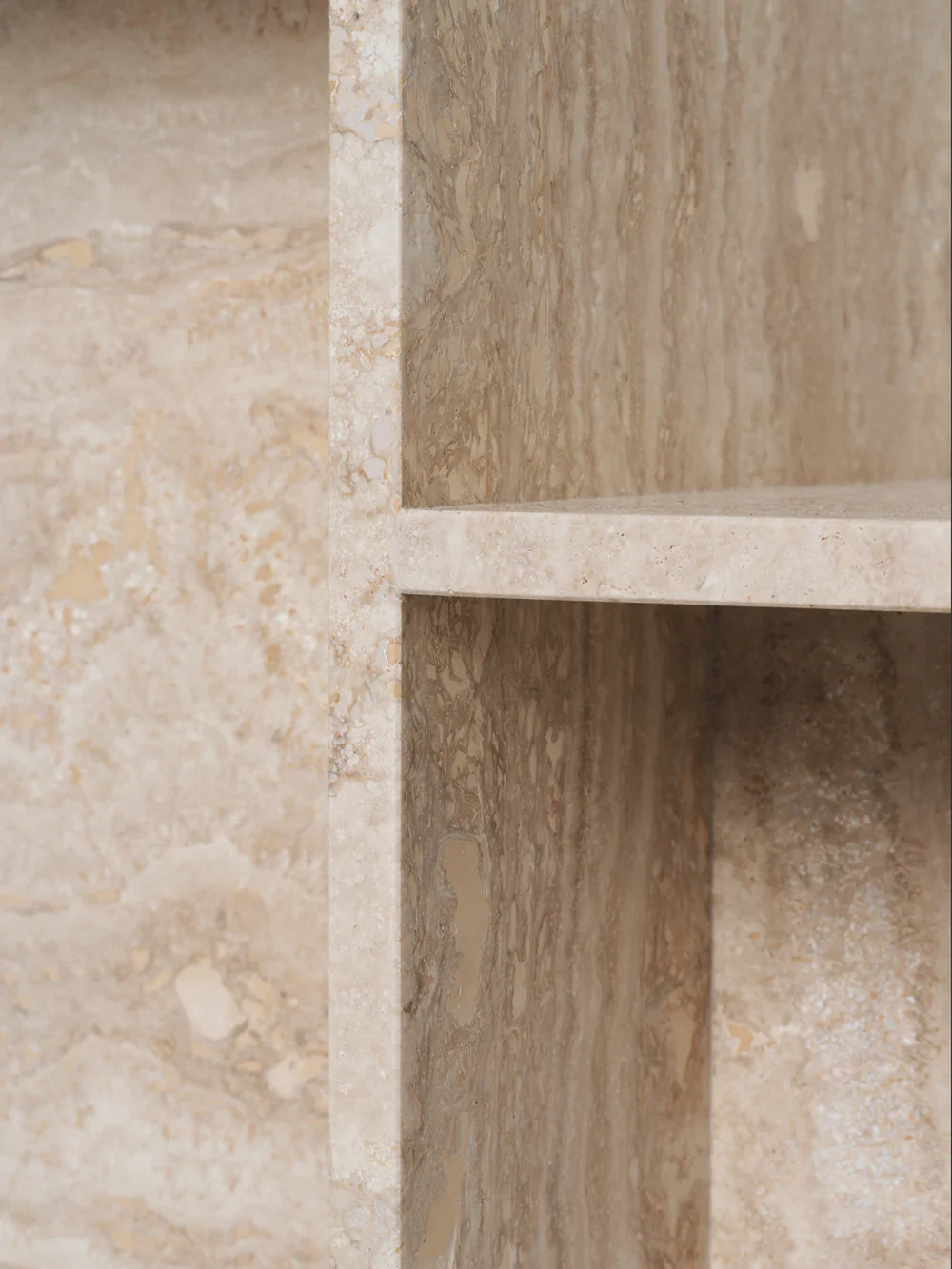 Distinct Side Table - Travertine - Image 3