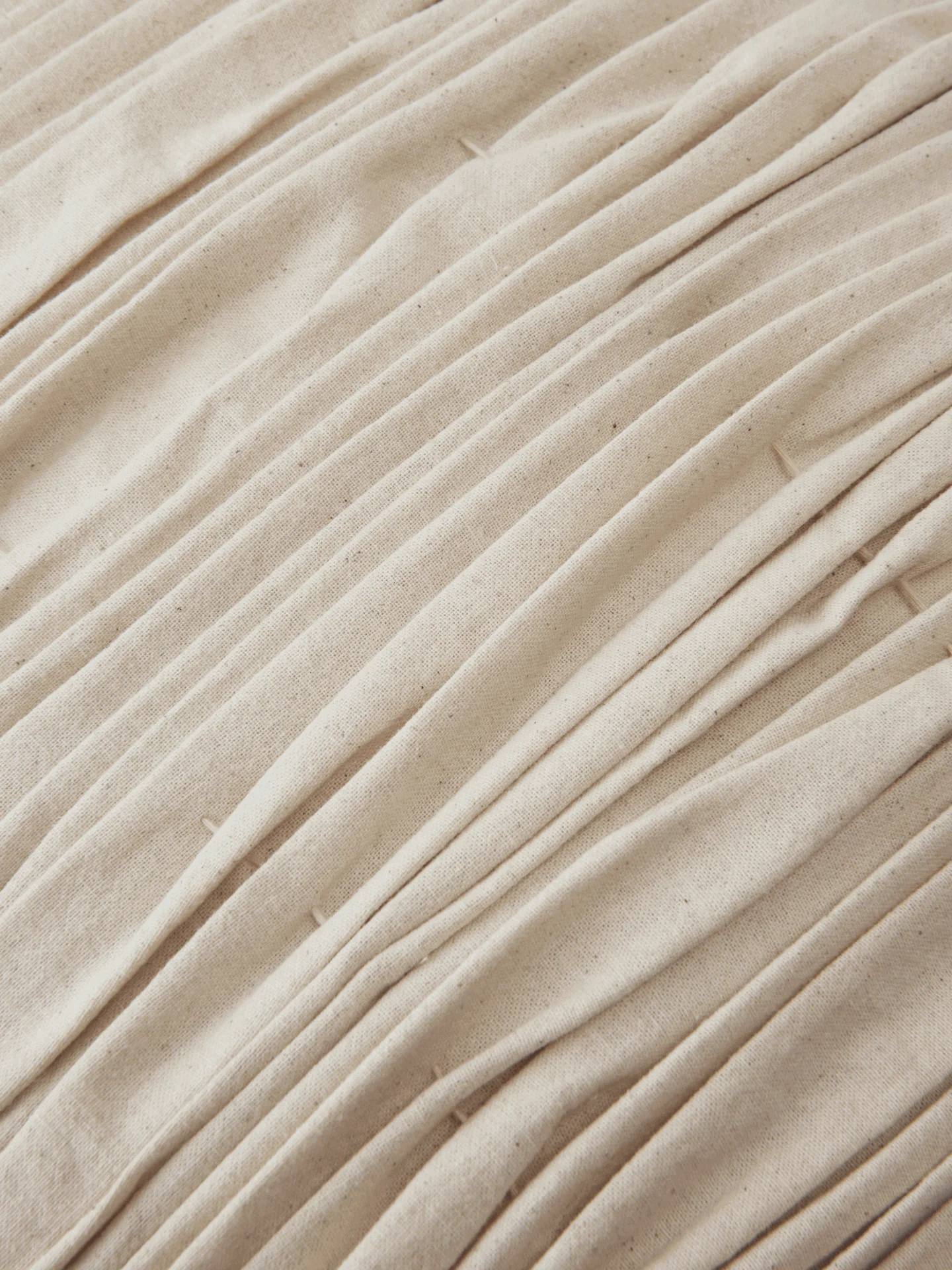 Falda Smocked Bolster Cushion - Undyed - Image 4