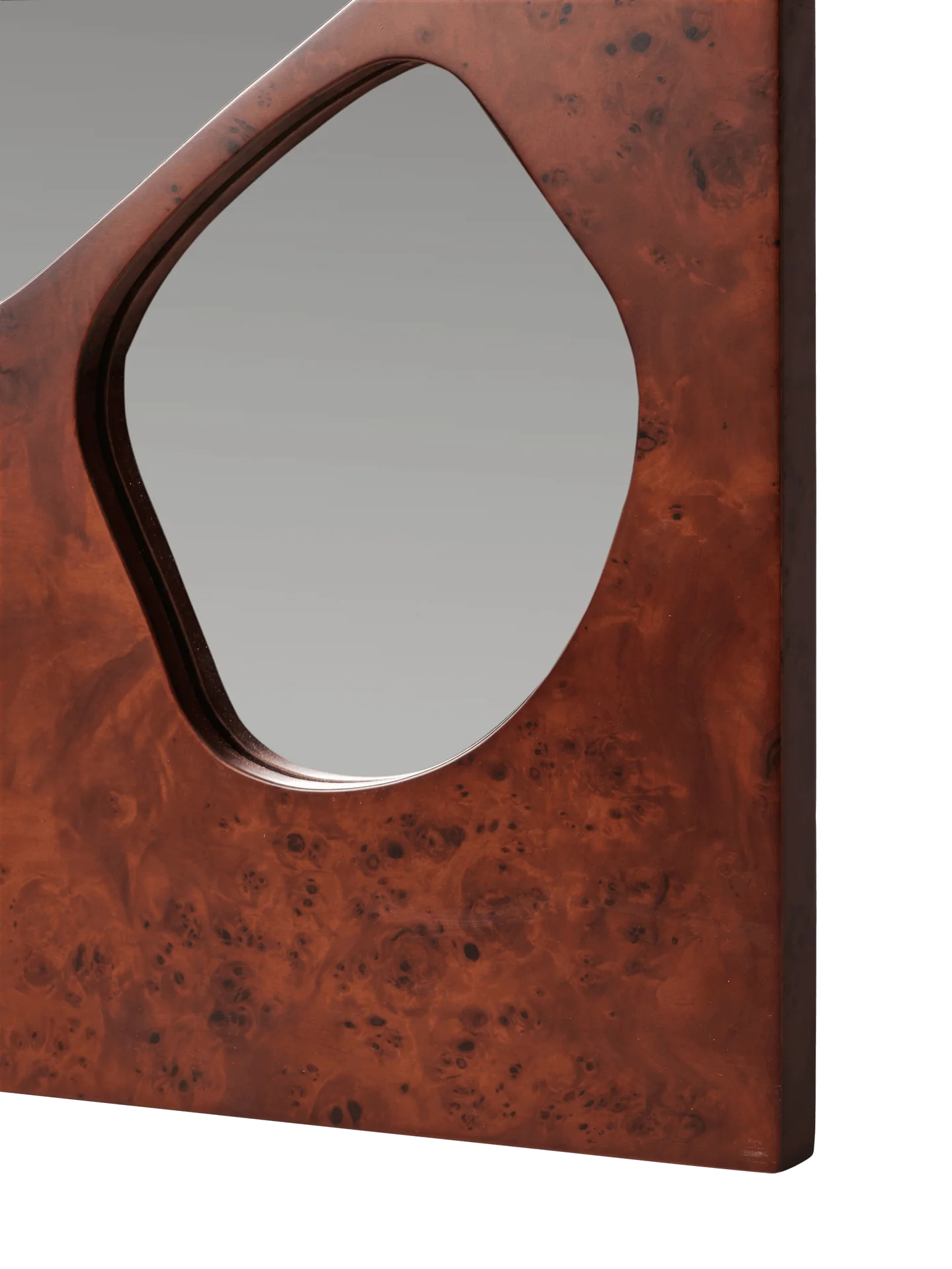 Folia Mirror - Medium - Dark Stained Burl - Image 4