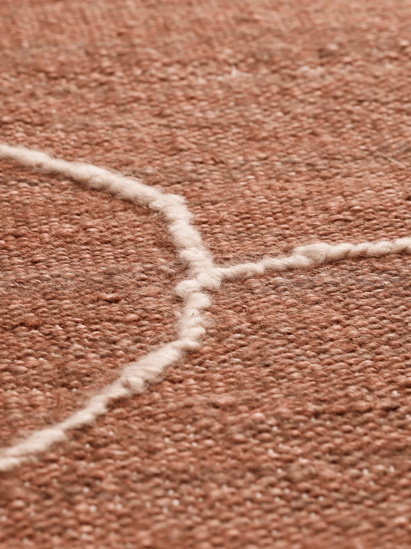 Gesso Jute Rug - Terracotta/Off-White - Image 6