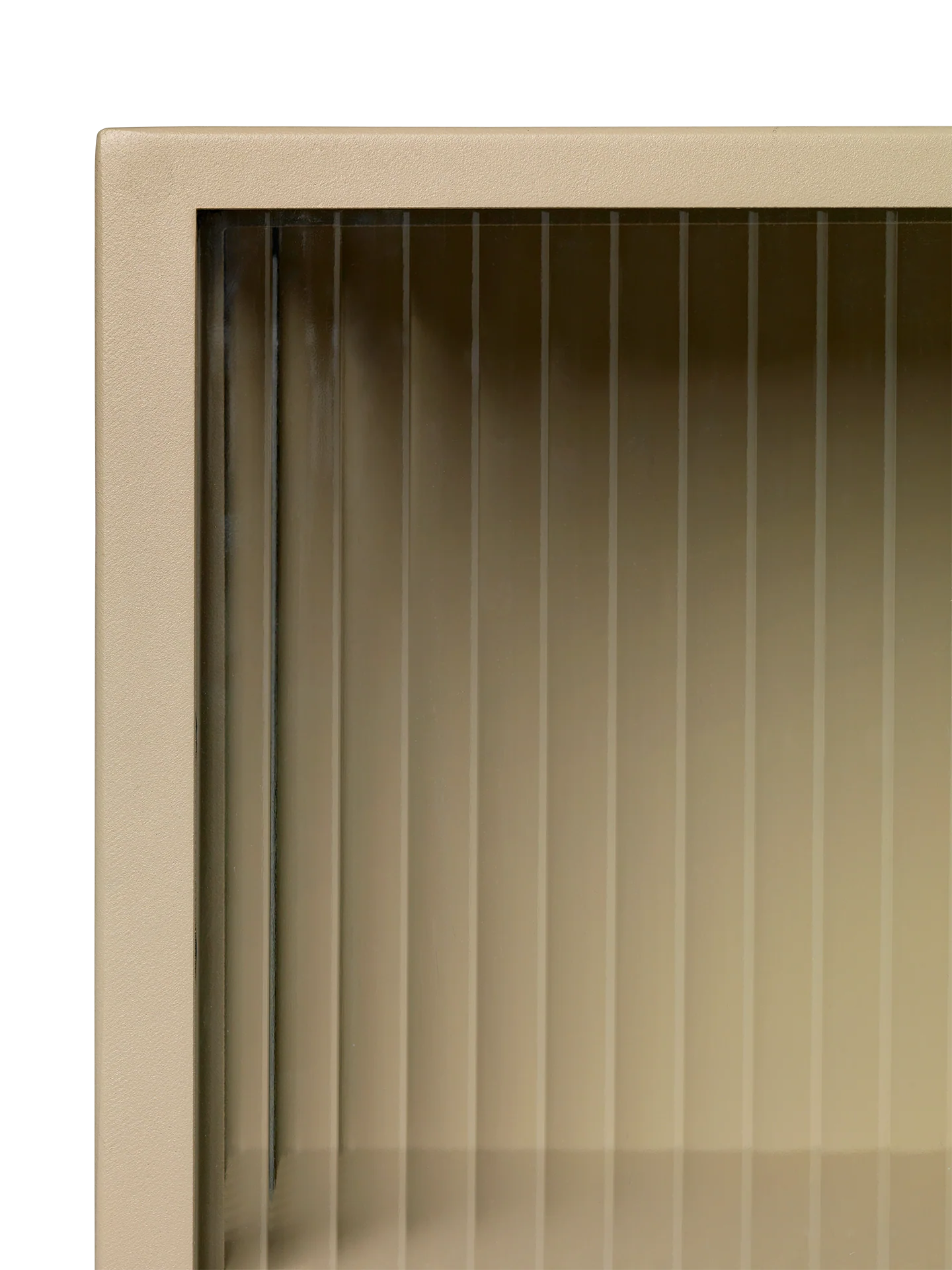 Haze Wall Cabinet - Reeded Glass - Cashmere - Image 6