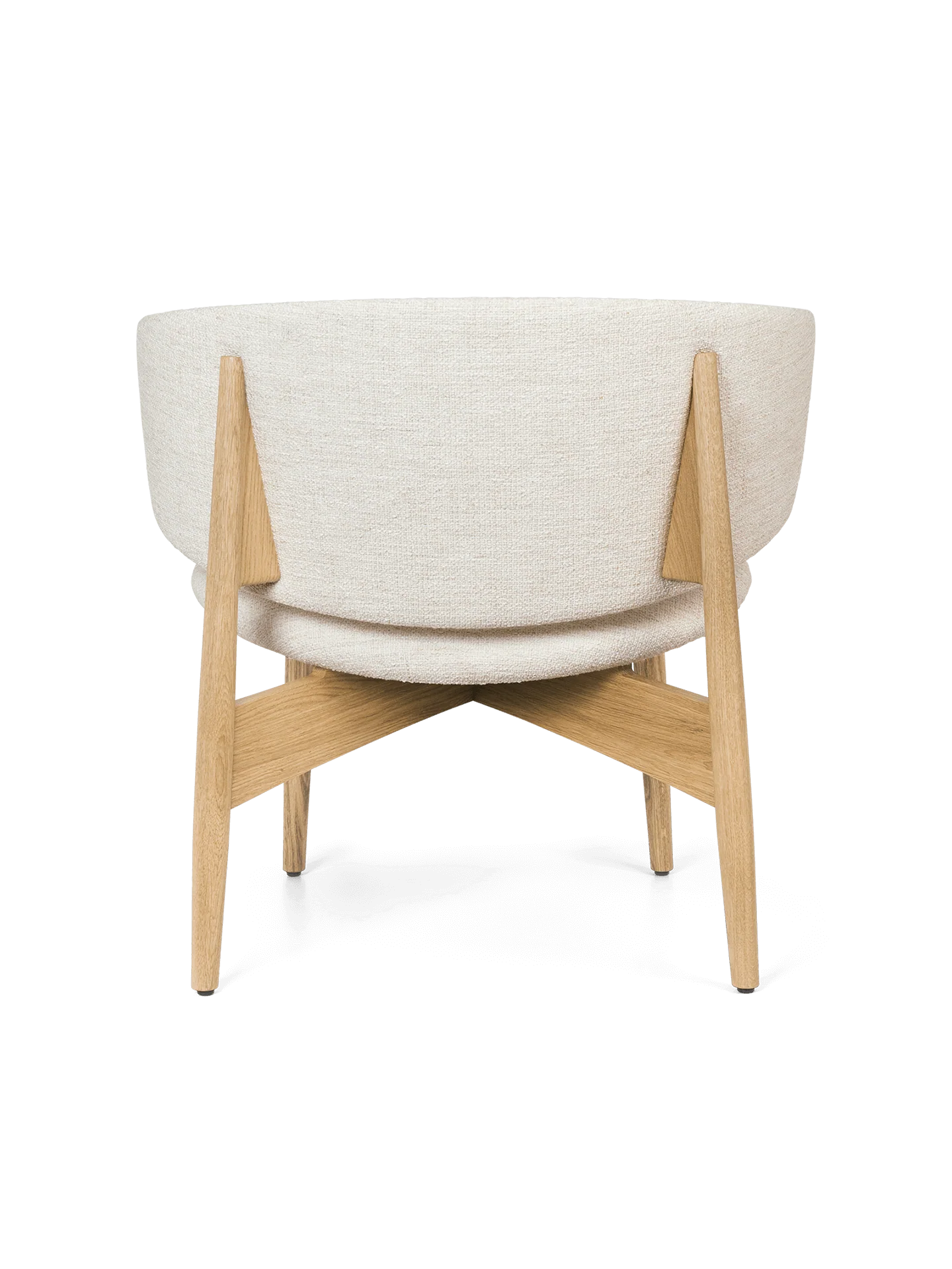 Herman Lounge Chair - Wood - Bouclé - Oak/Off-White - US - Image 5