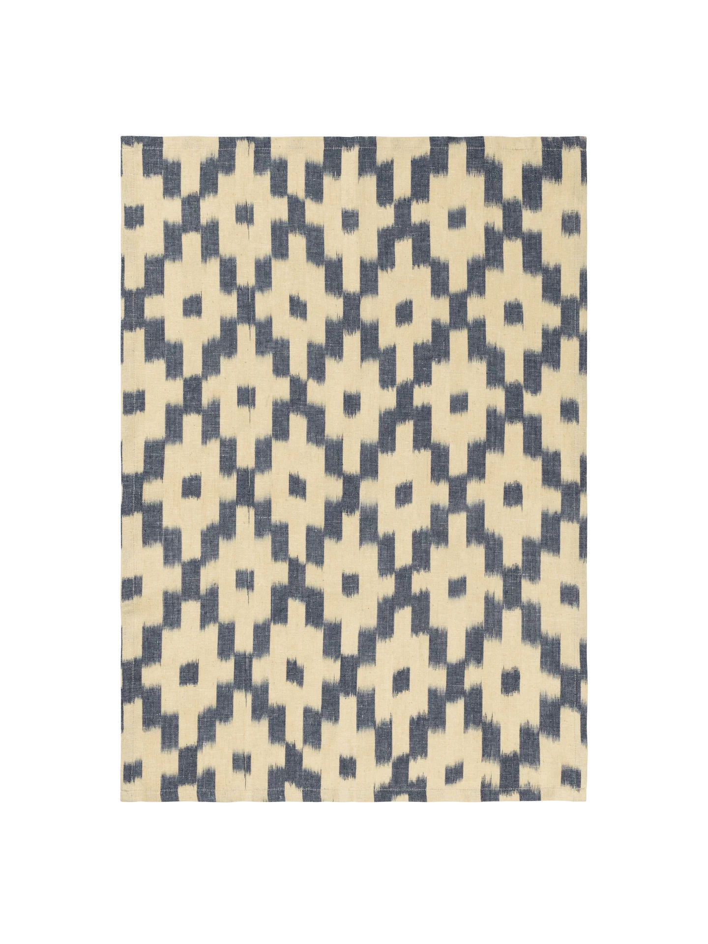 Ikat Tea Towel - Ink Blue/Off-White