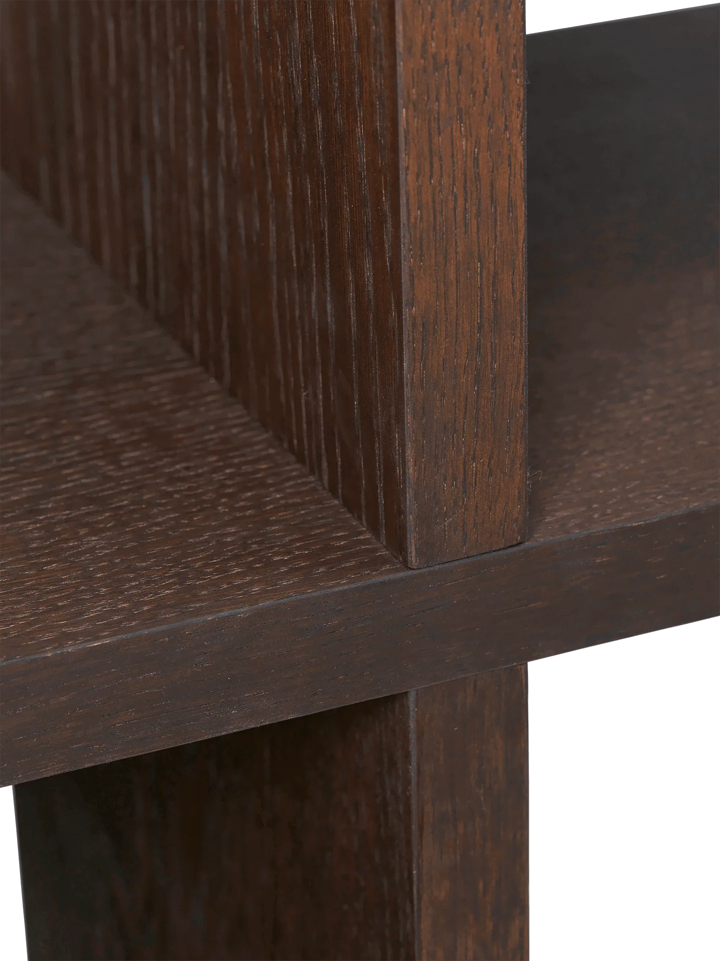 Kona Bookcase - 2x2 - Dark Stained Oak - Image 4