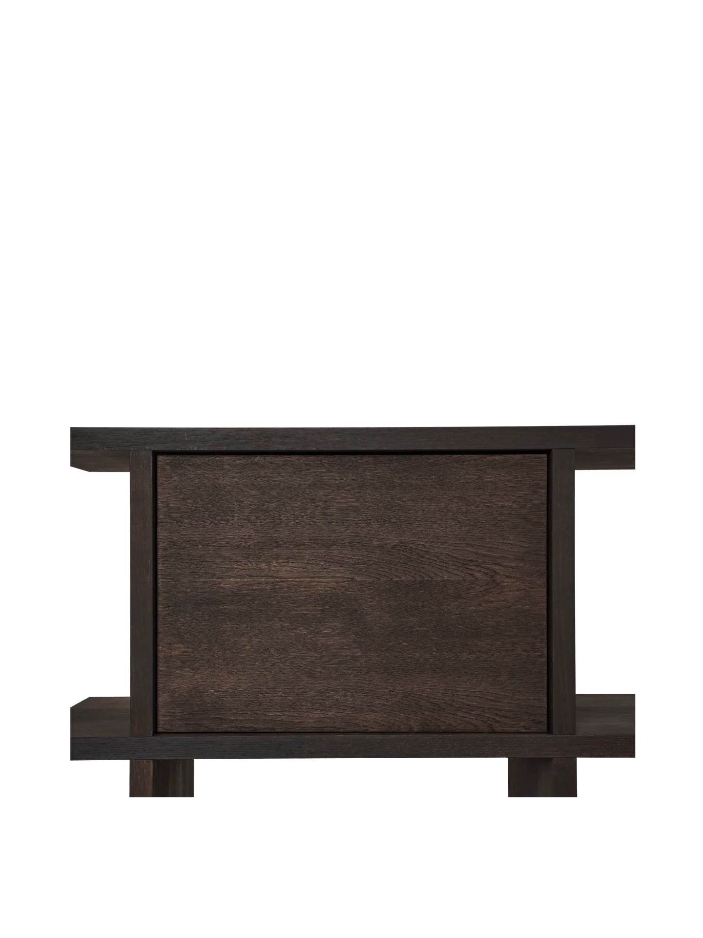 Kona Bookcase Cabinet Insert - Dark Stained Oak