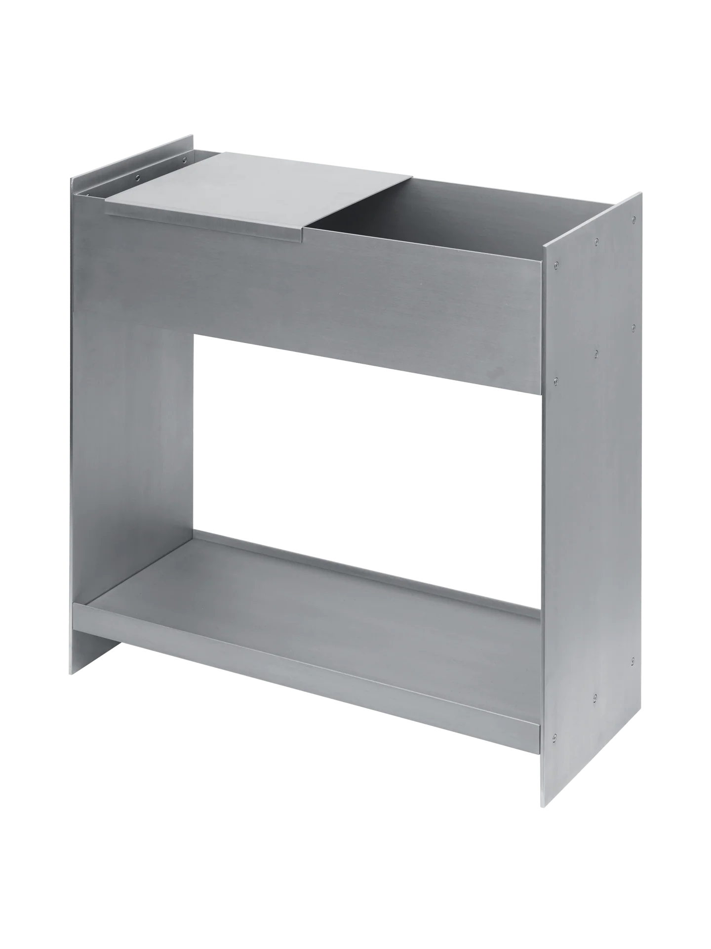 Lager Plant Box with Shelf - Aluminium - Image 4