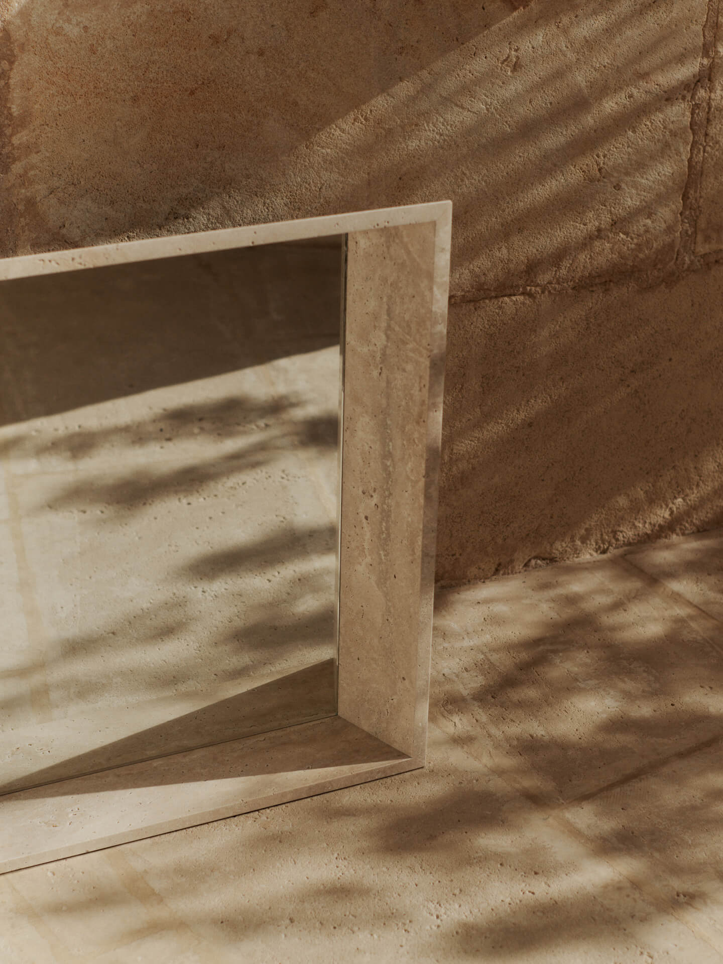 Lancet Mirror - Travertine - Image 3