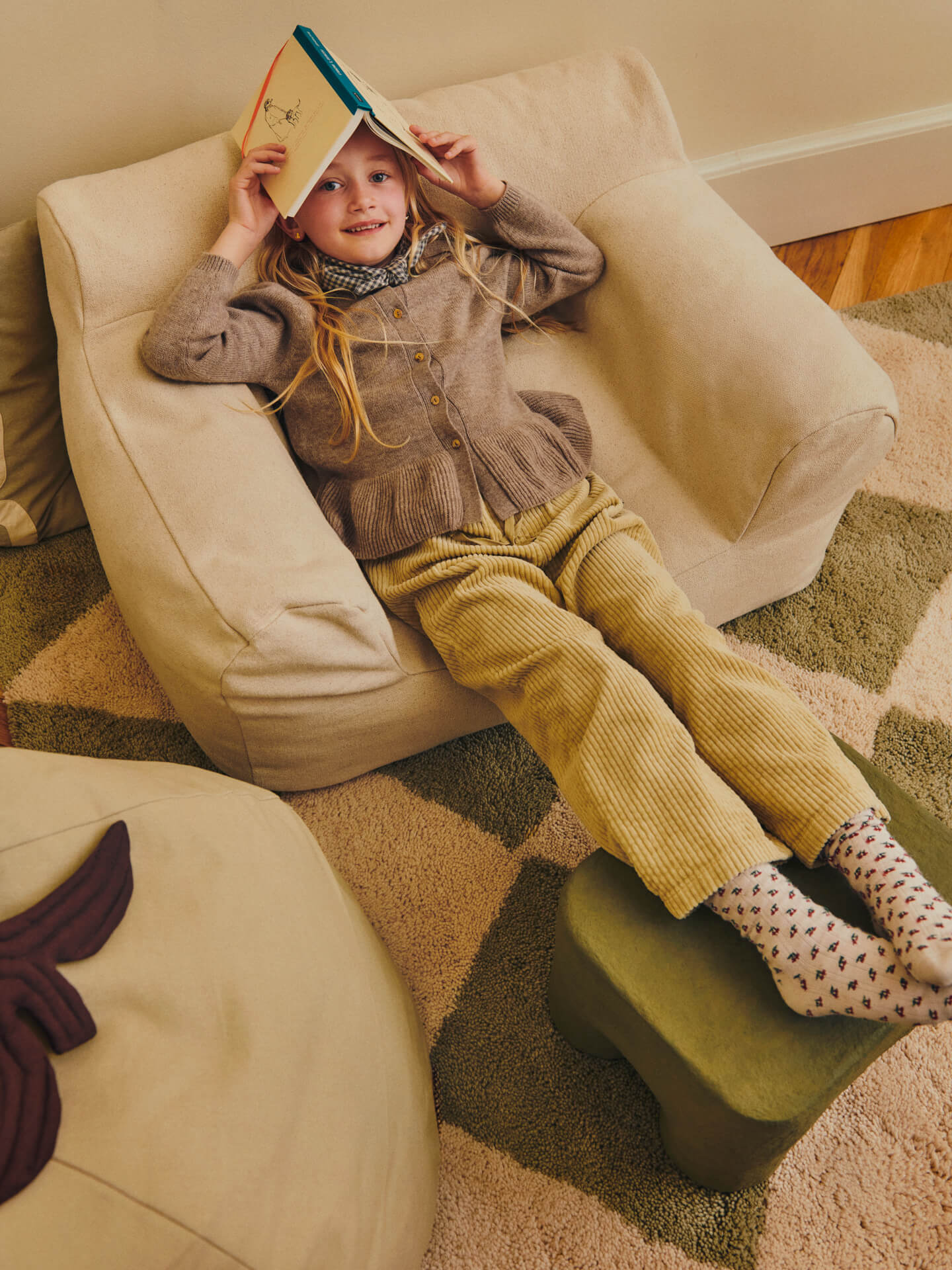 Pear Bean Bag - Elm Green - Image 3