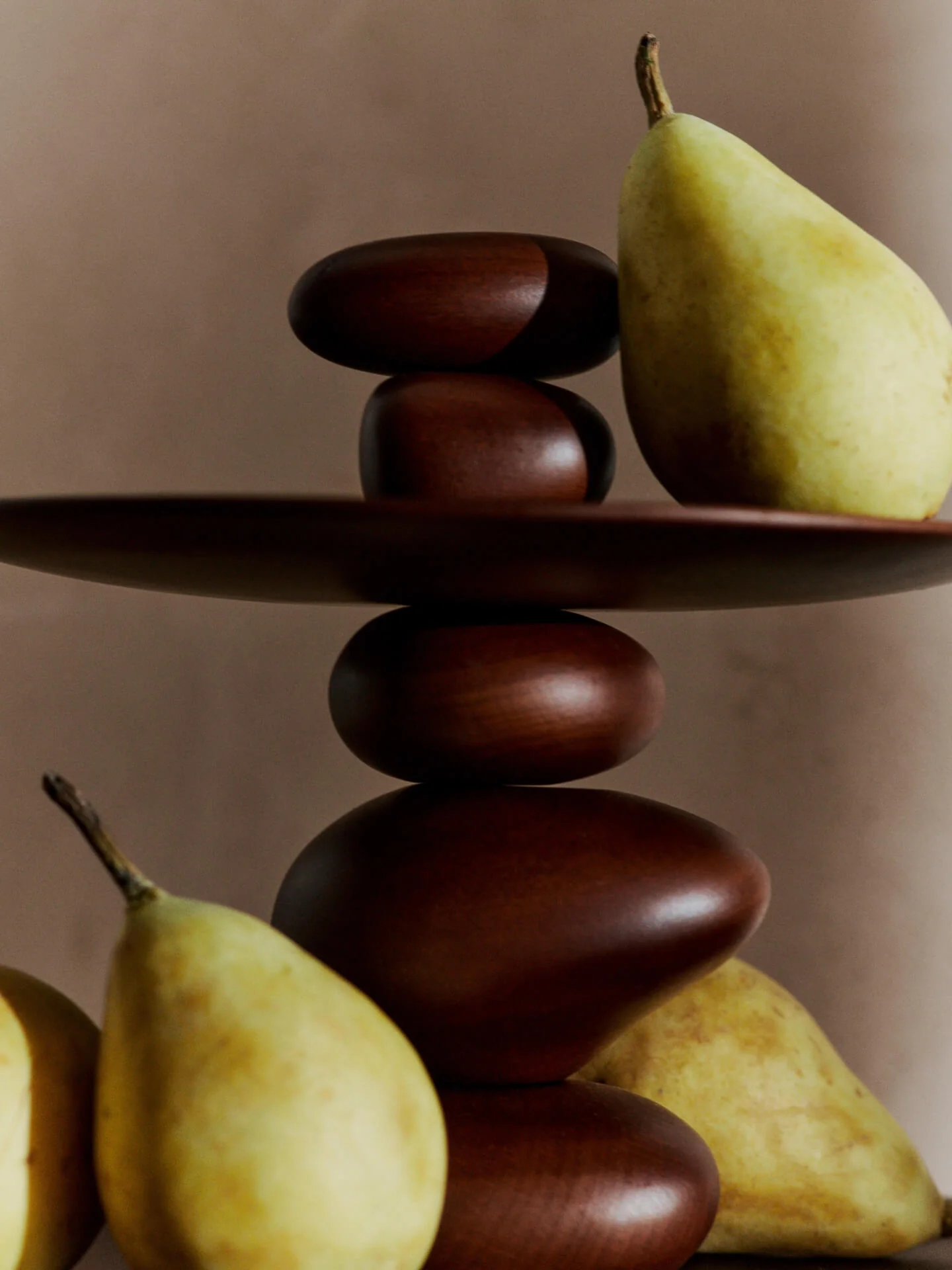 Pebble Dessert Stand - Dark Brown - Image 3