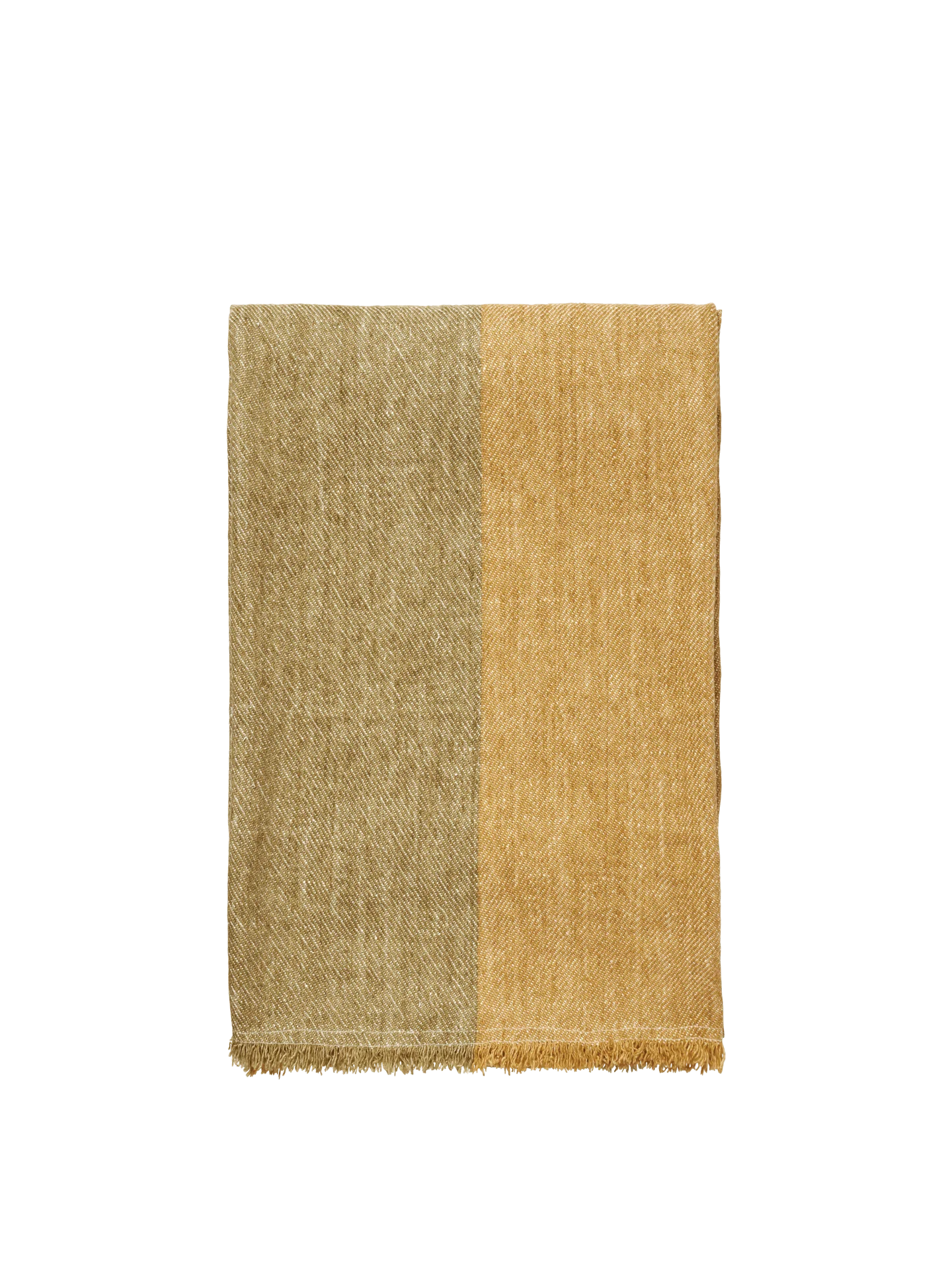 Pila Linen Throw - Khaki/Aged Gold - Image 3