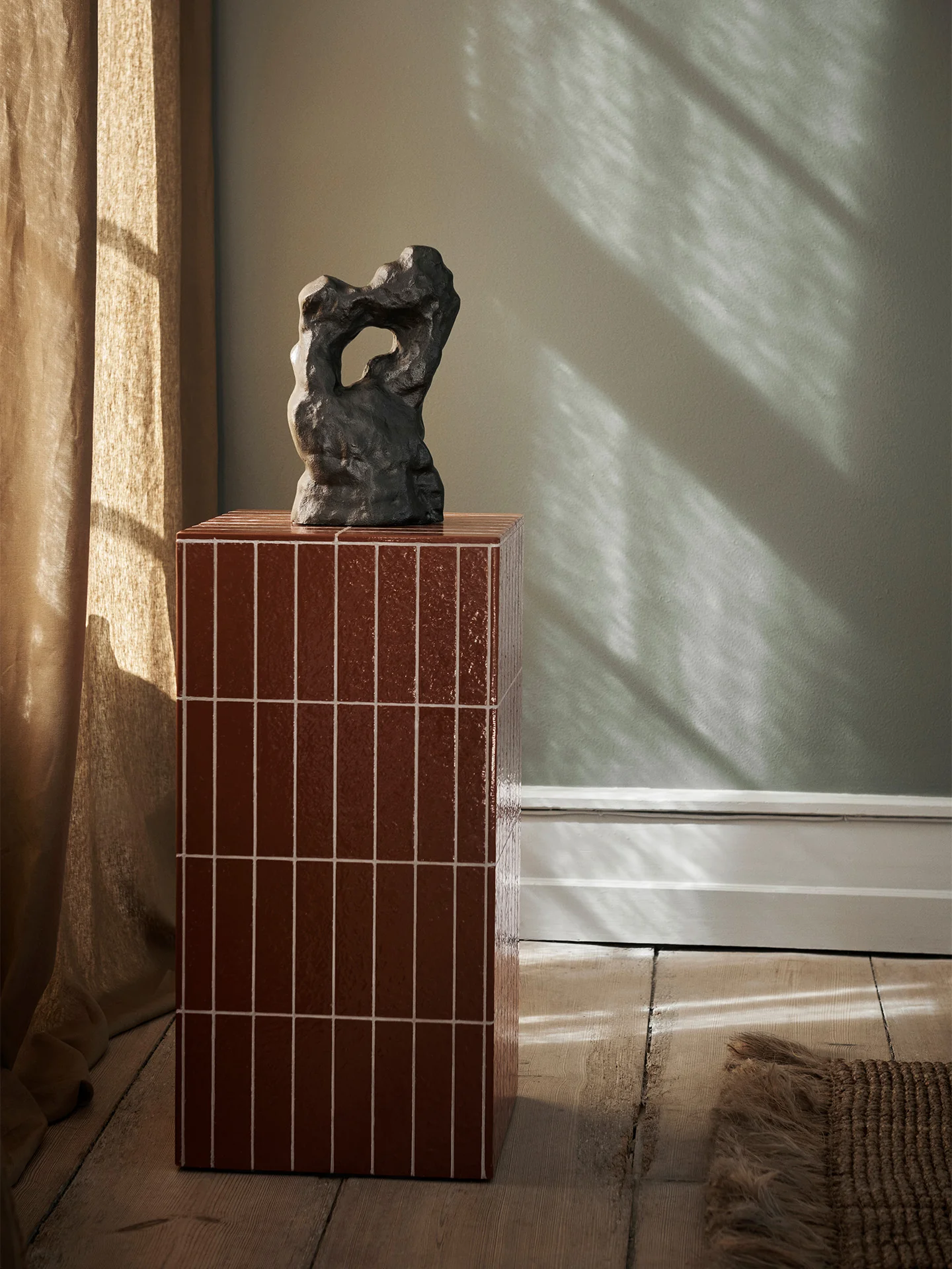 Pillar Pedestal - Brown - Image 2