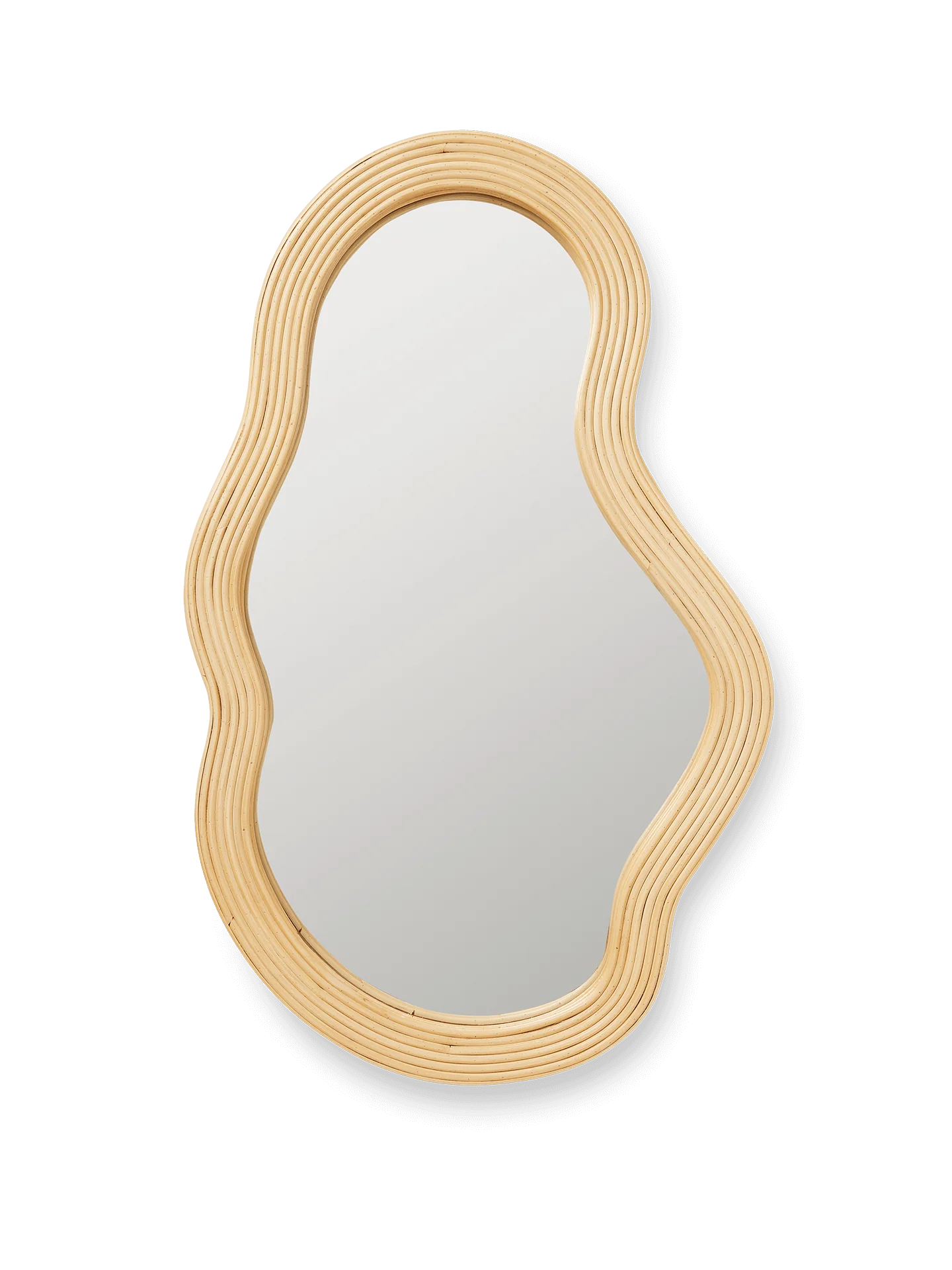 Pond Rattan Mirror - Medium - Natural