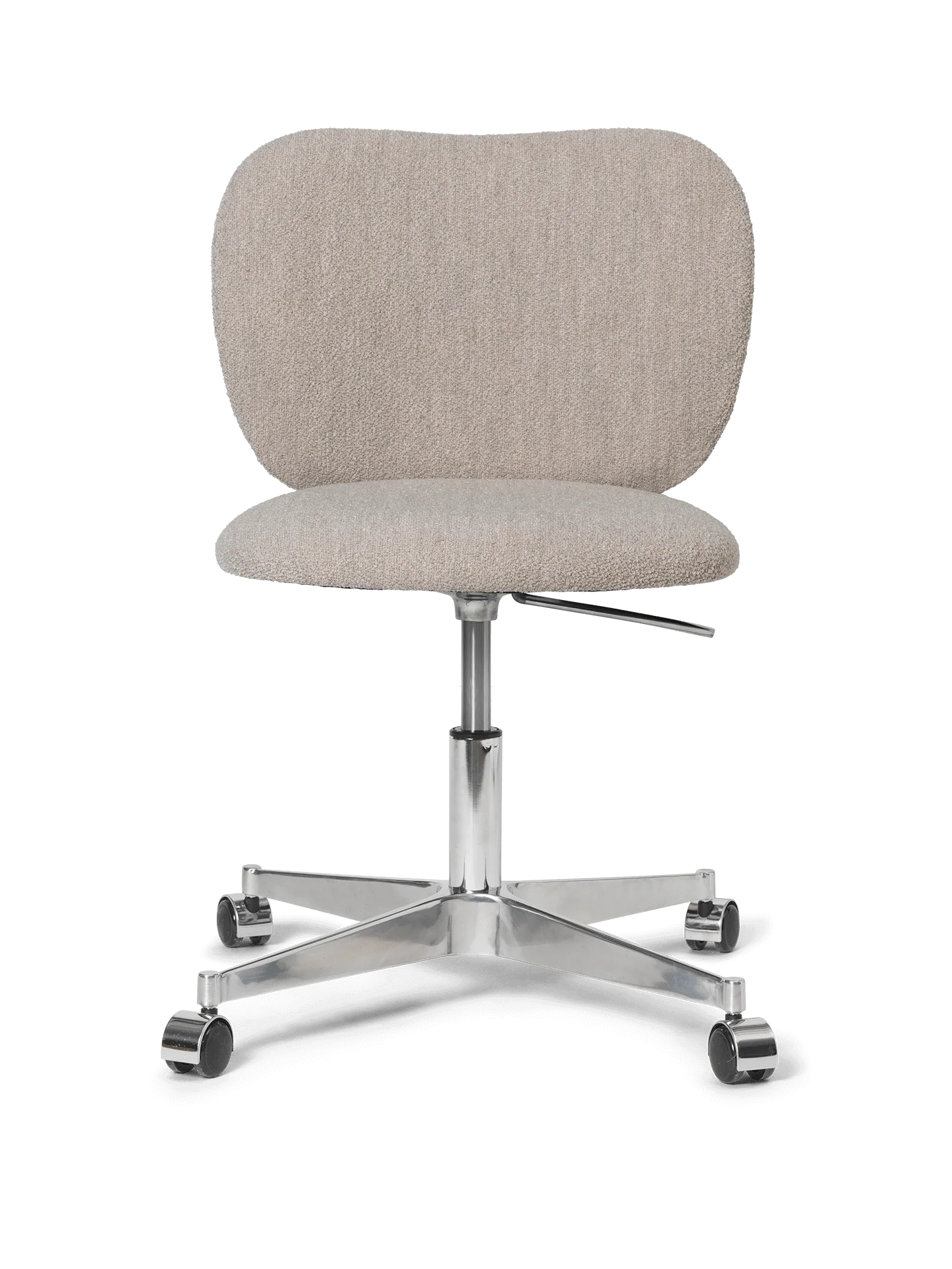 Rico Chair - Castors - Soft Bouclé - Natural - US