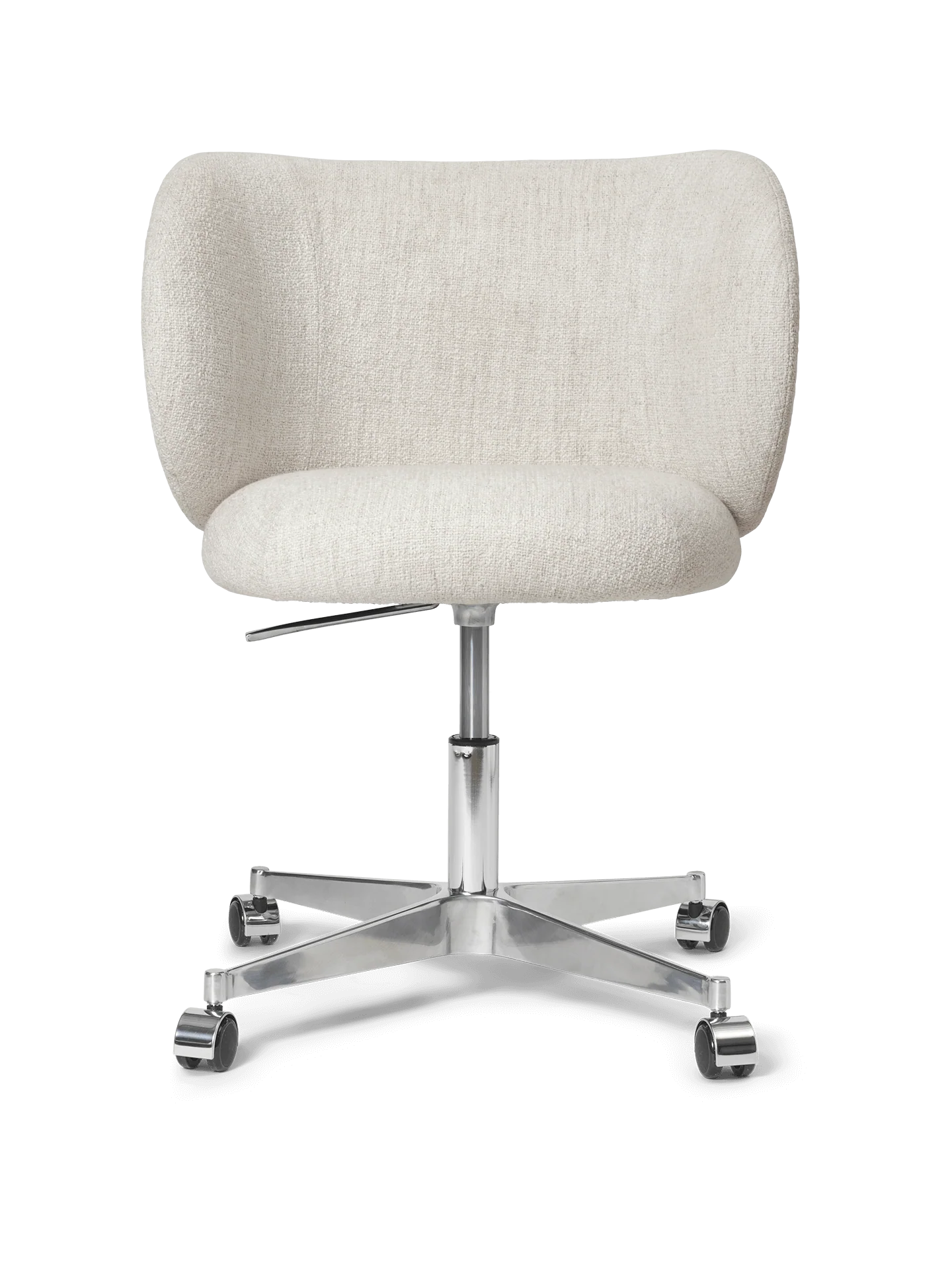 Rico Dining Chair - Castors - Bouclé - Off-White - US