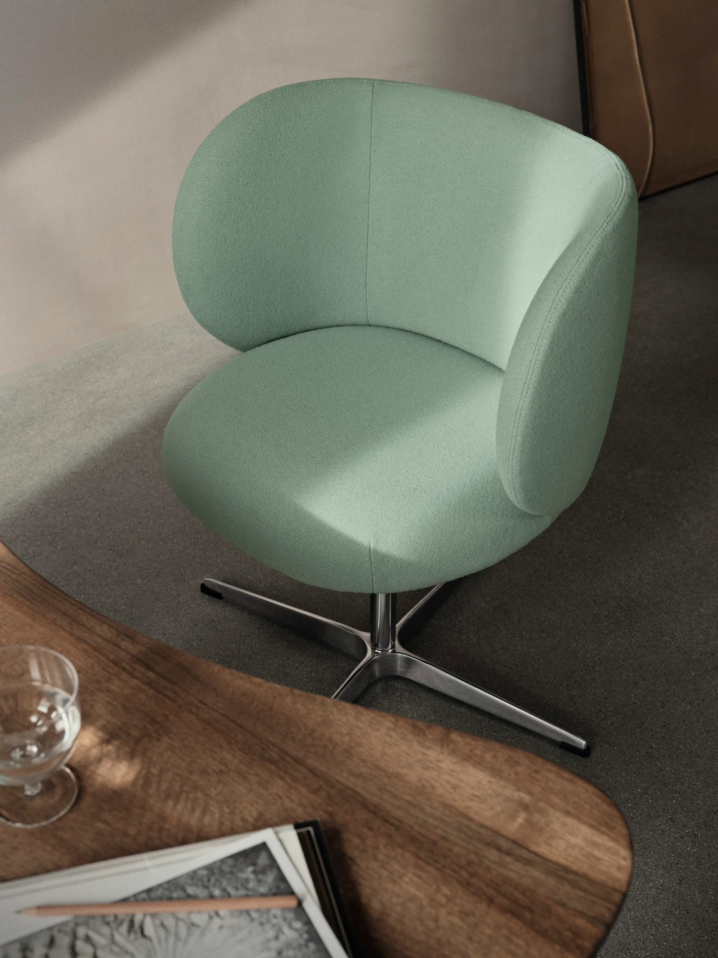 Rico Dining Chair - Swivel - Tonus - Mint - US - Image 2
