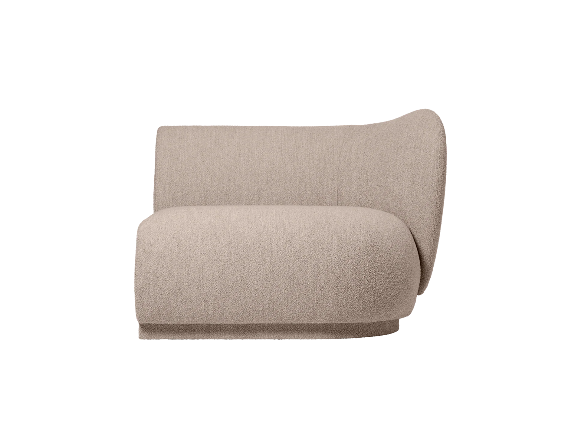 Rico Sofa Armrest Right - Soft Bouclé - Natural - US