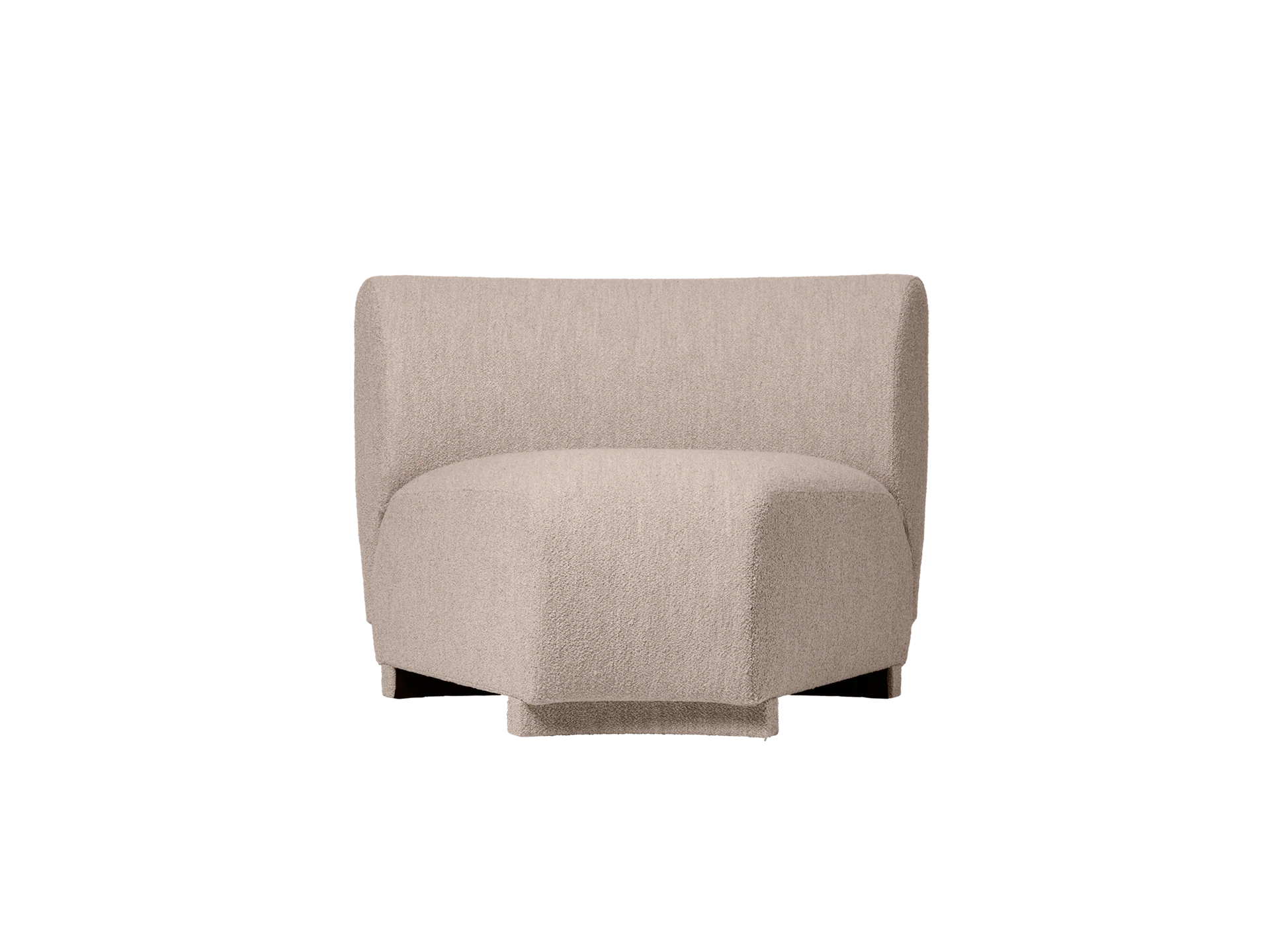 Rico Sofa Corner - Narrow - Soft Bouclé - Natural - US