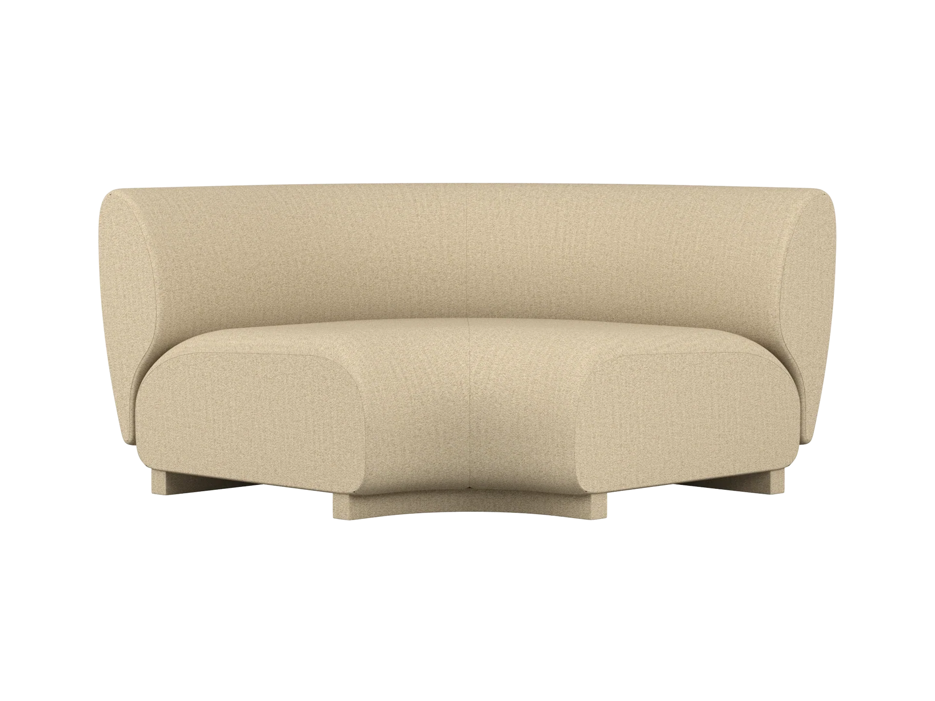 Rico Sofa Corner - Wide - Raw Bouclé - Natural - US