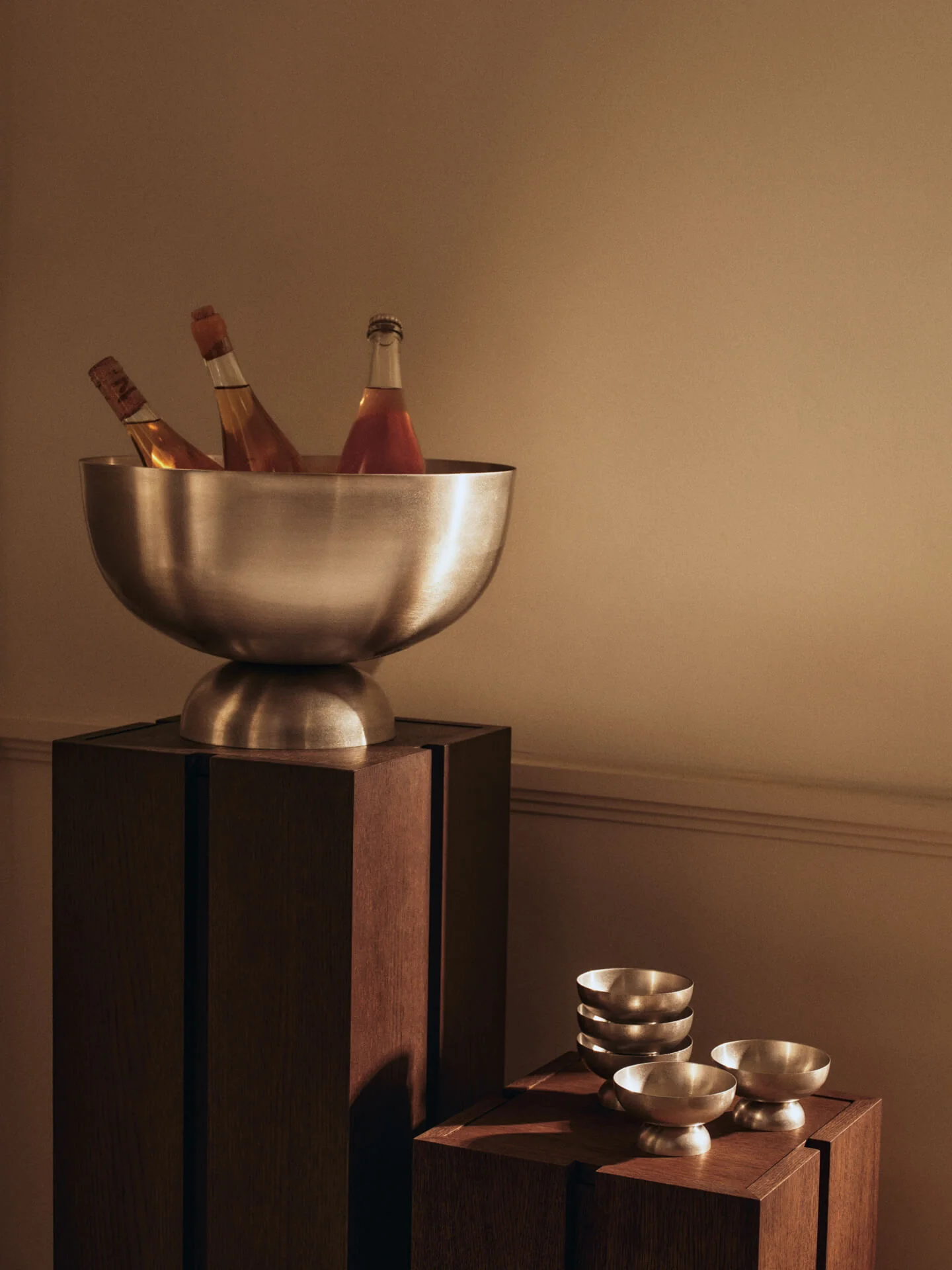 Tumbled Champagne Cooler - Stainless Steel - Image 2