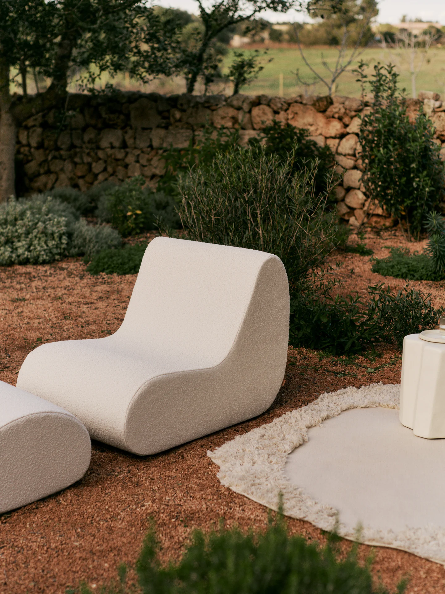 Rouli Center Module - Pure Bouclé - Off-white - Image 2