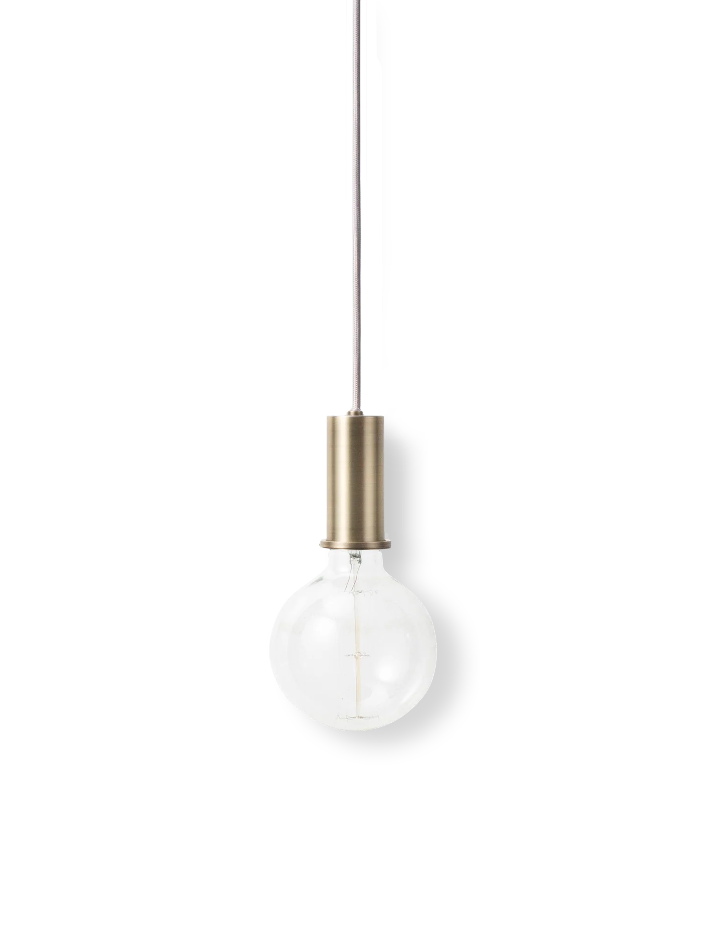 Socket Pendant Low - Brass - UL