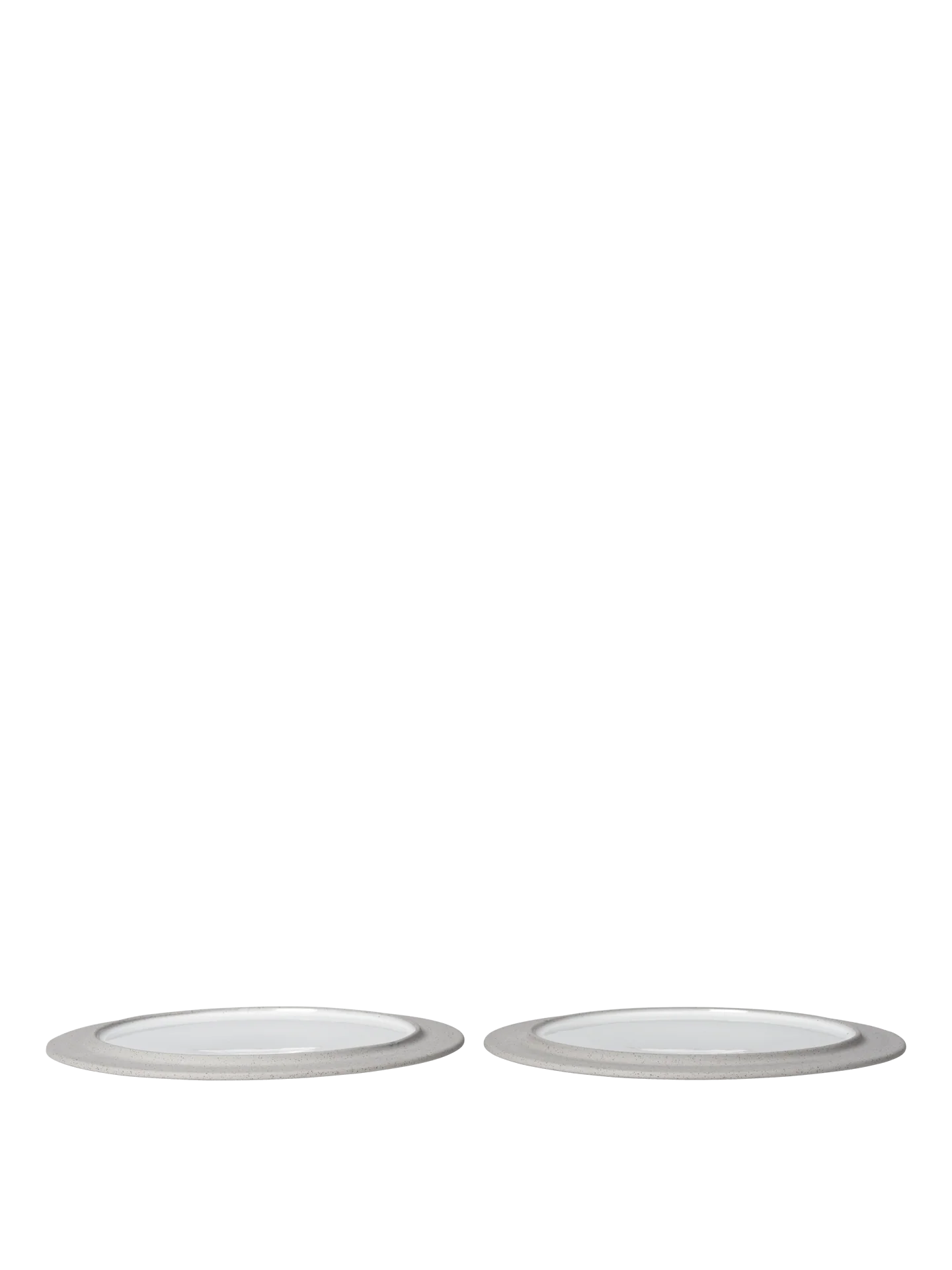 Sonae Side Plates - Ø25 - Set of 2 - Grey/White