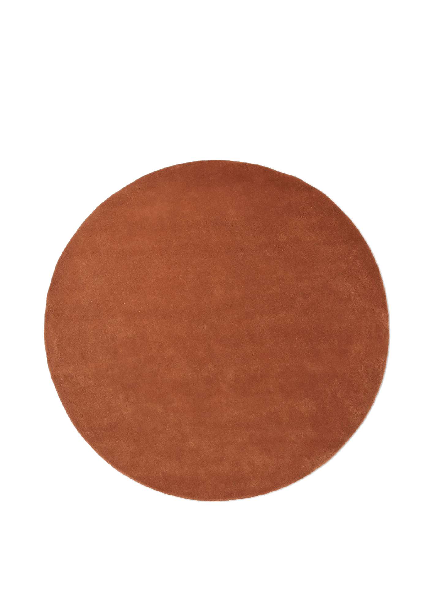 Stille Tufted Rug - Round - Red Brown