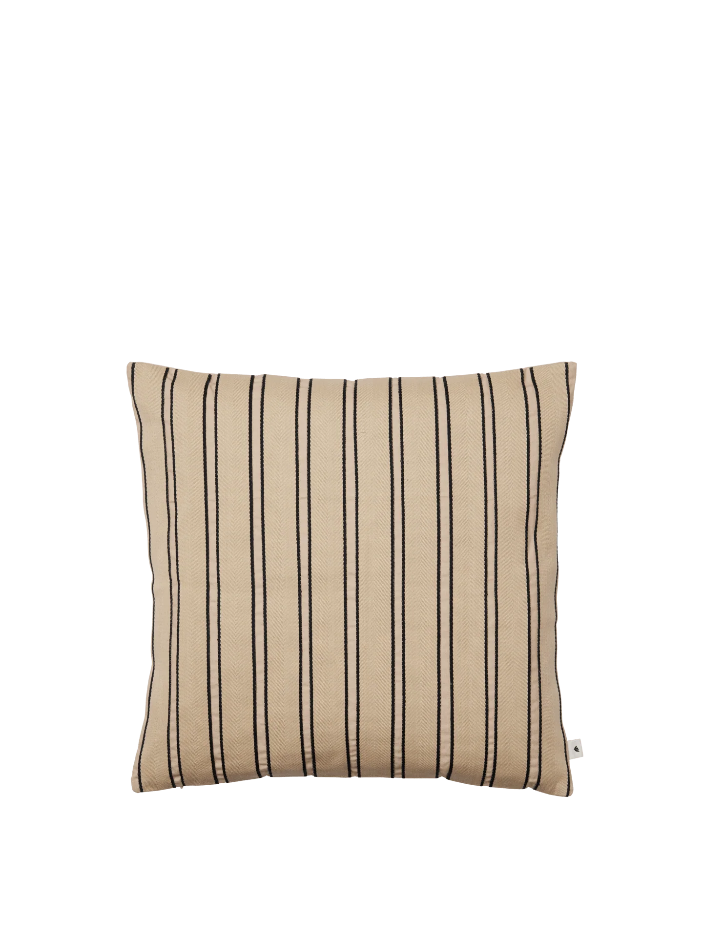Twill Cushion - Cashmere/Black